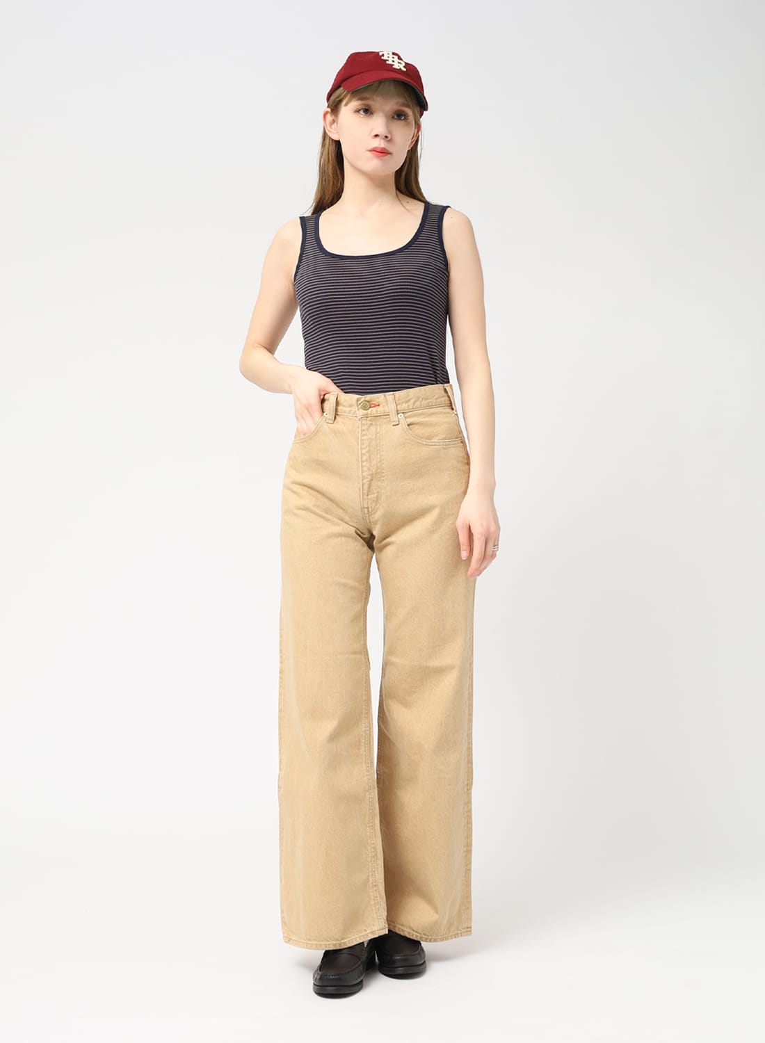 【美品】nowos ウール　ニット　タンクトップ　リブ healt-hr25s-l201_c.jpg?crop=