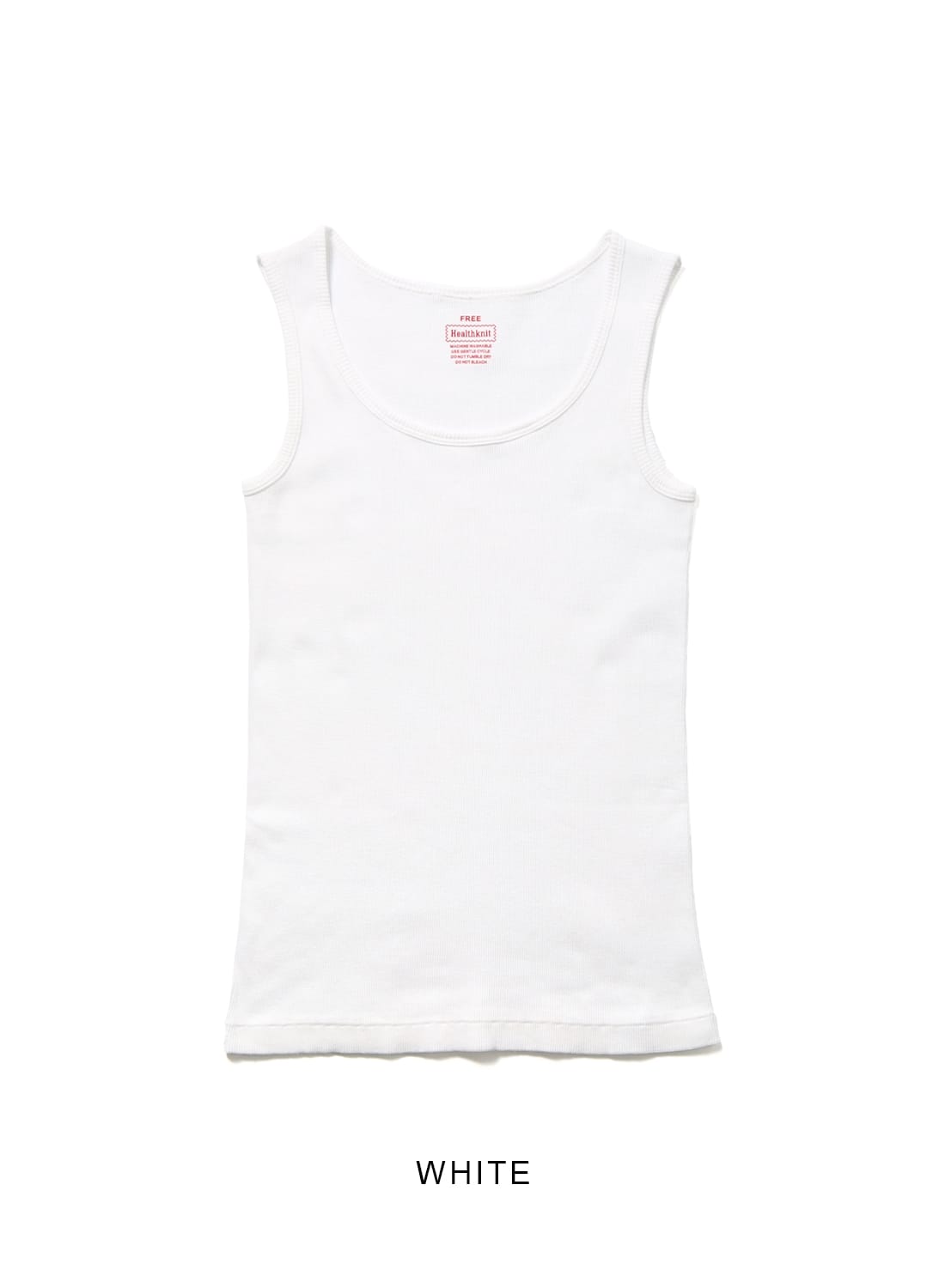 Healthknit(ヘルスニット)/Tubular Rib Tanktop(チューブラー