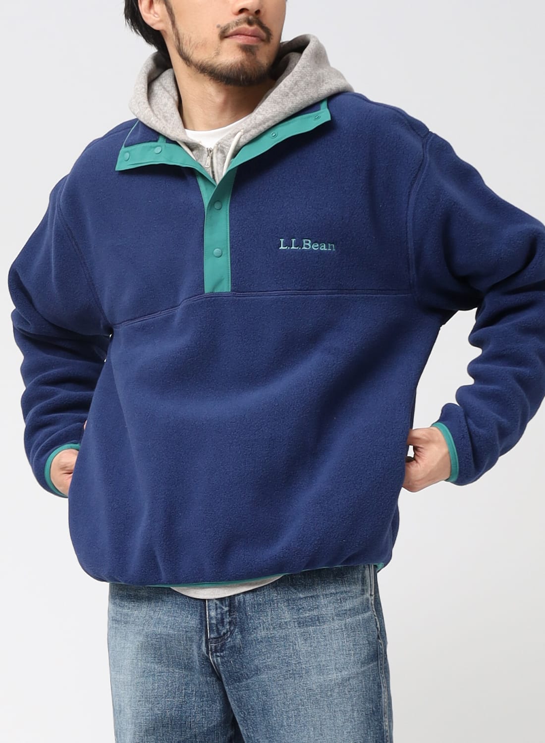 月末迄値下げ激レアMade in England LL beanモールスキン 25FW先行予約】L.L.Bean（エルエルビーン）Bean's Classic Snap