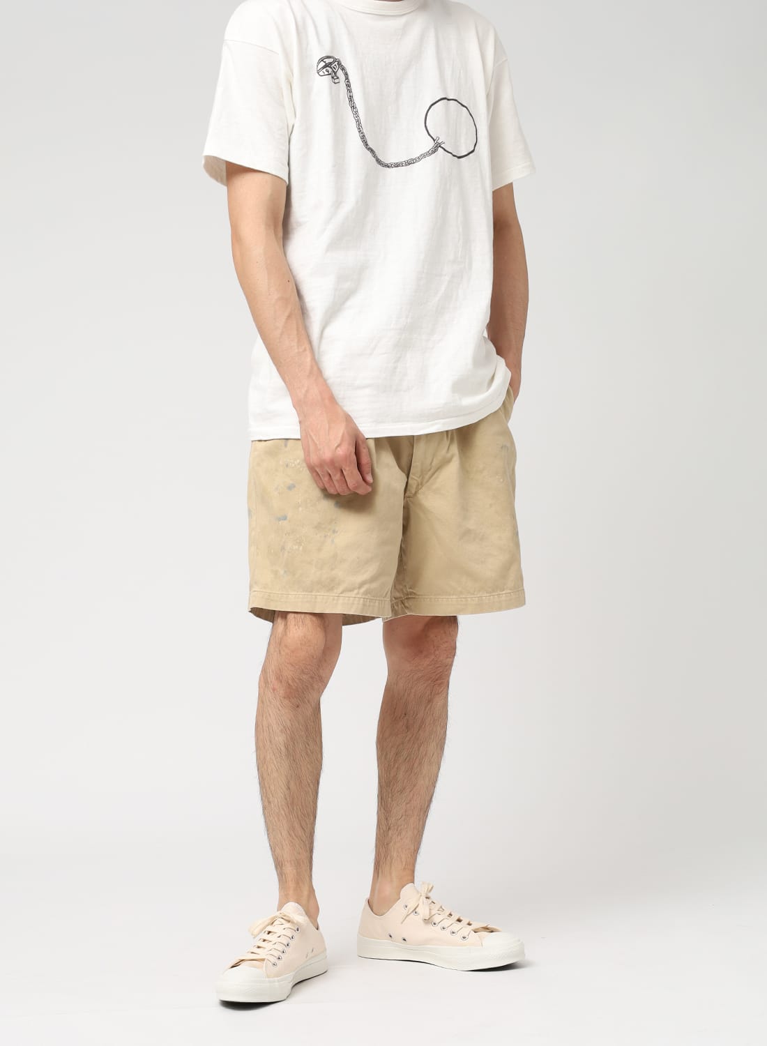 【完売品】Charles Chaton bow パンツ 34 ホワイト Charles Chaton（シャルルシャトン）の「コットンレースパンツ