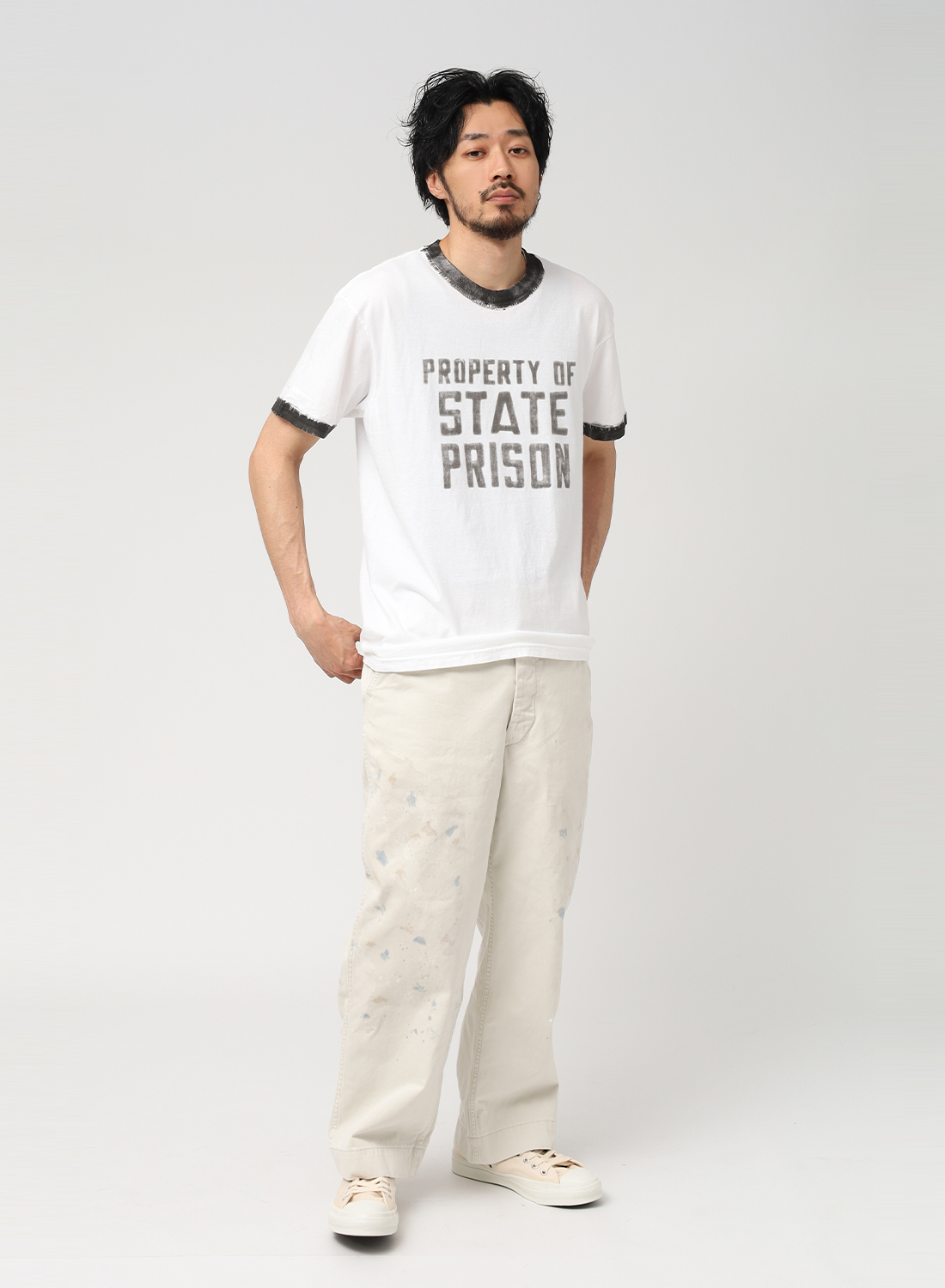 BOW WOW（バウワウ）US PRISONER TRIM TEE（USプリズナー トリム