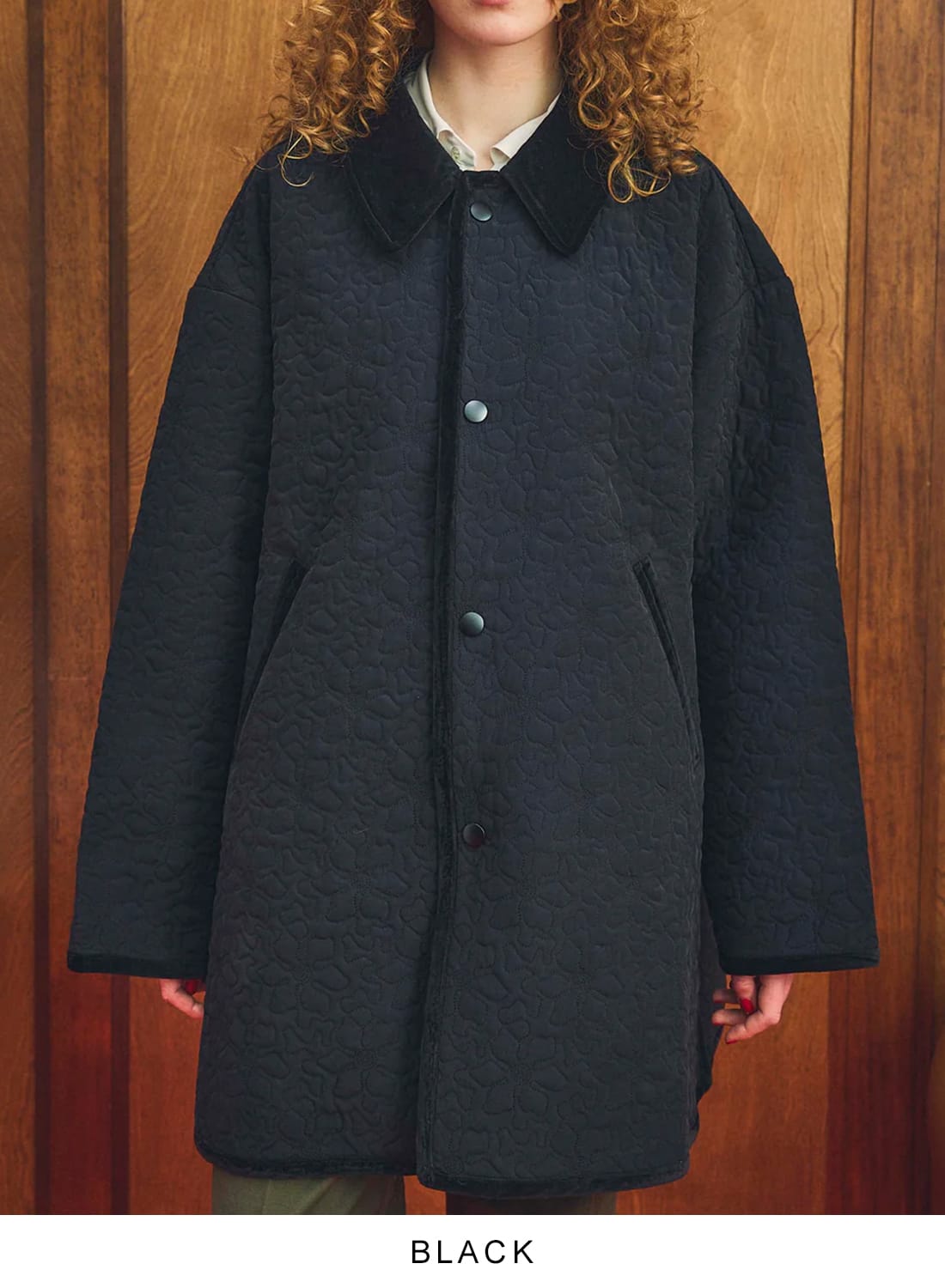 Flower button coat フラワーコート Oblada(オブラダ)/FLOWER EMBROIDERY COAT(フラワー エンブロイ