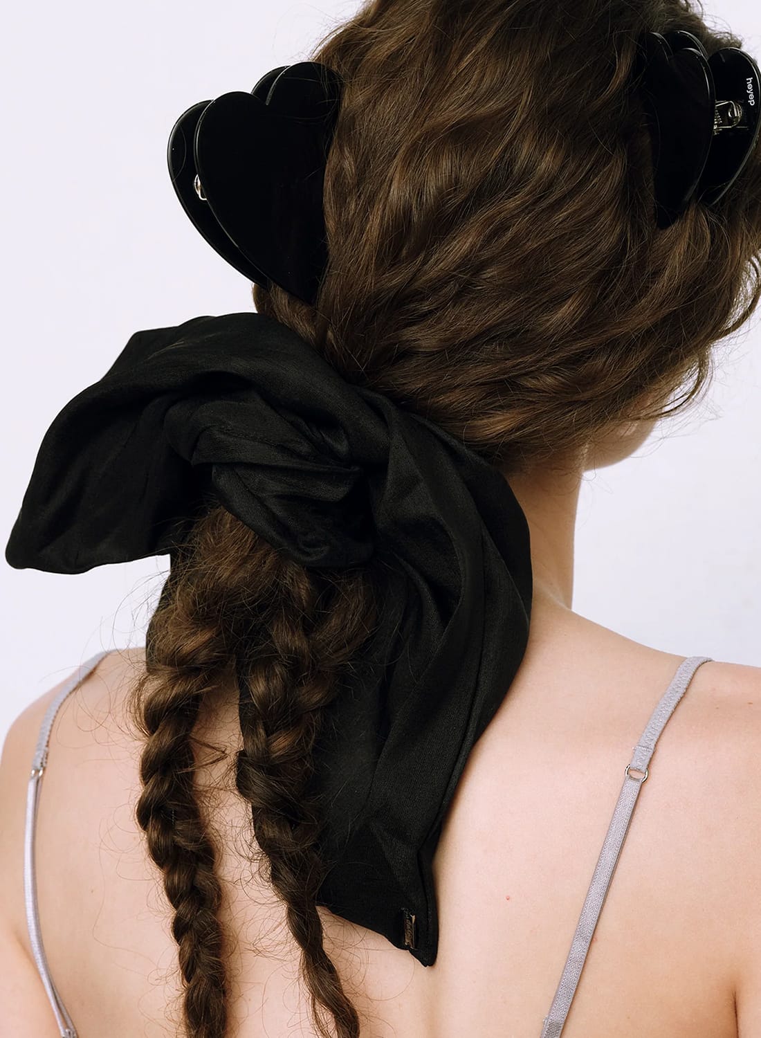 heyep(ヘイップ)/Silk Square Large Scrunchie(シルク スクエア