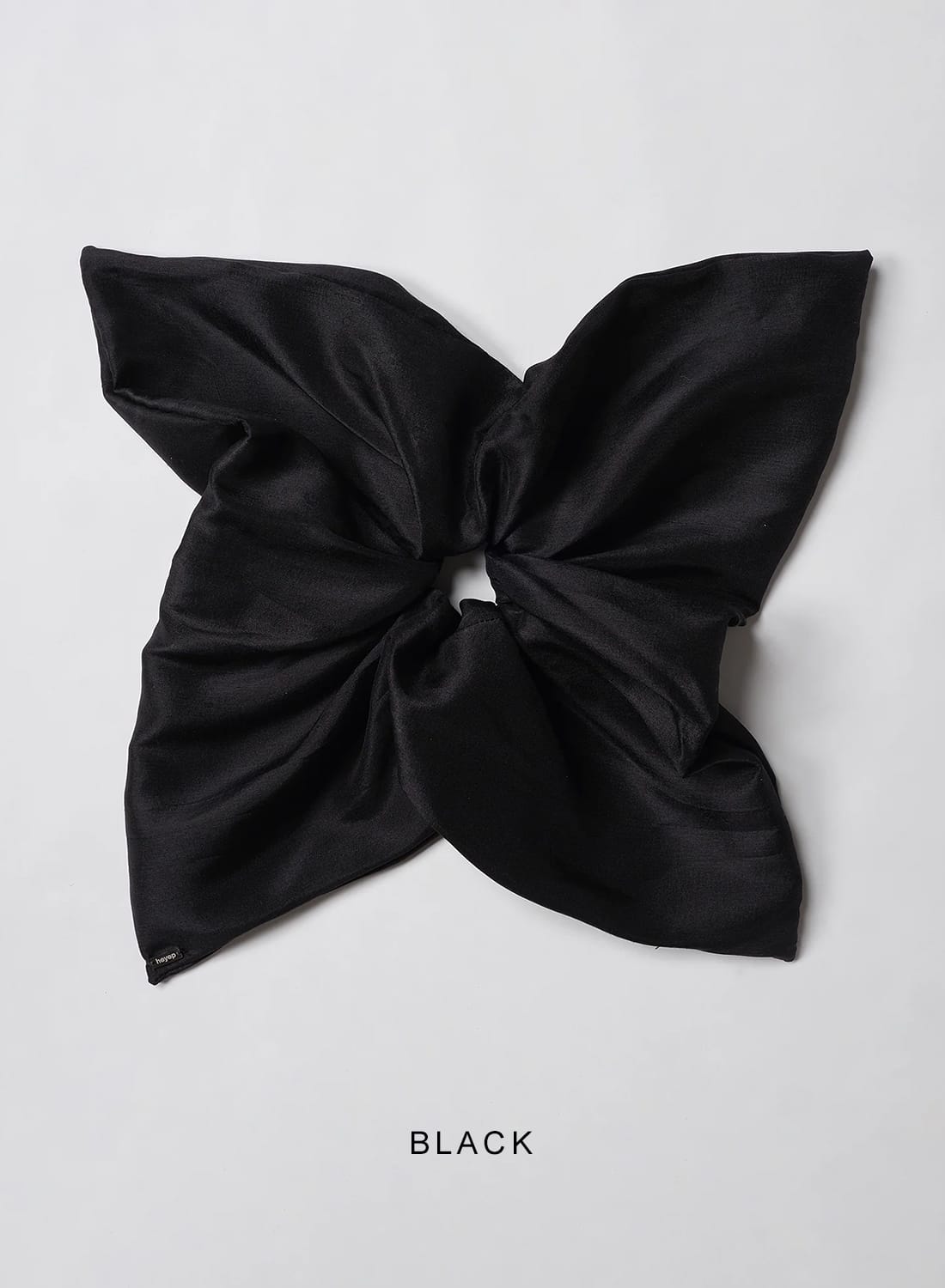 Velour Square Large Scrunchie-ベロアスクエアラージシュシュ
