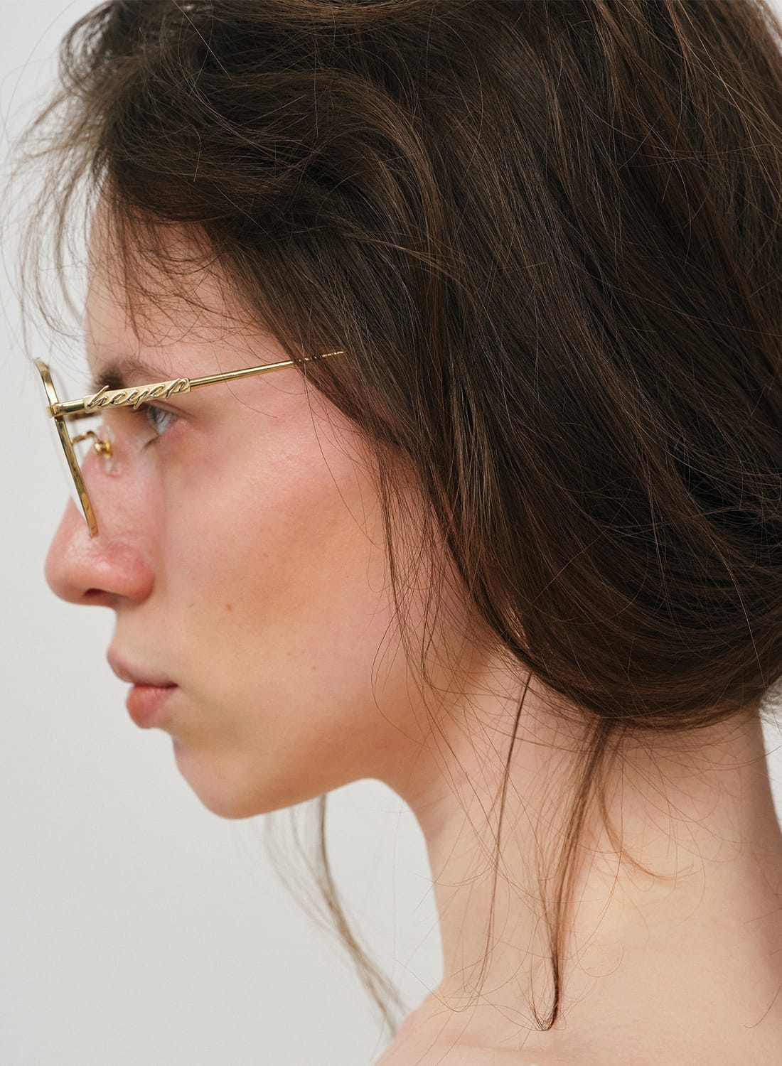 ぴぺぷぱ　epに heyep(ヘイップ)/Aviator Glasses with Rhinestones＆Logo