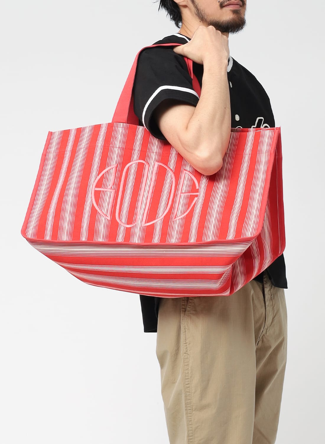HERMES ストライプデザイン トートバッグ org.jpg