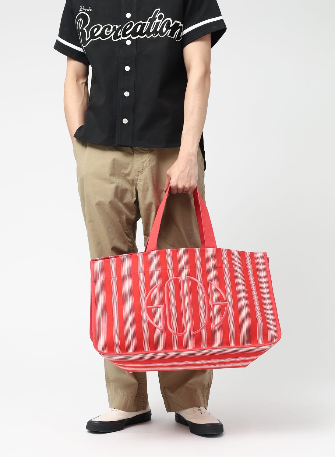 未使用★ドゥーズィエムクラス Stripe tote ストライプ トートバッグ 01-30RY01-202_1.jpg