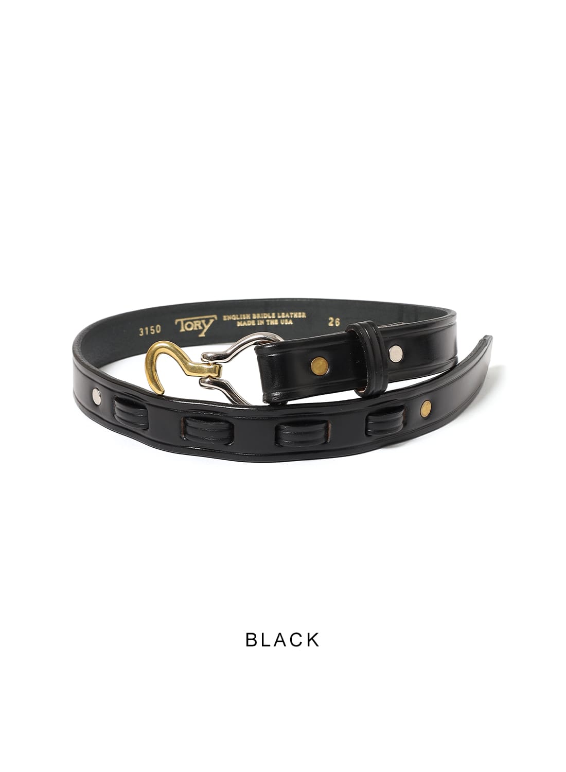 TORY LEATHER トリーレザー ミニ フックバックル ベルト 細め 1