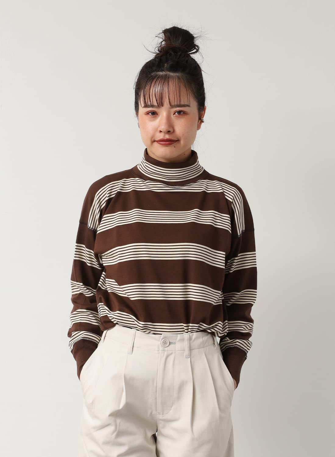 都会人様オーダー MIL MOCK NECK BORDER|ミル モックネック ボーダーミル モックネック
