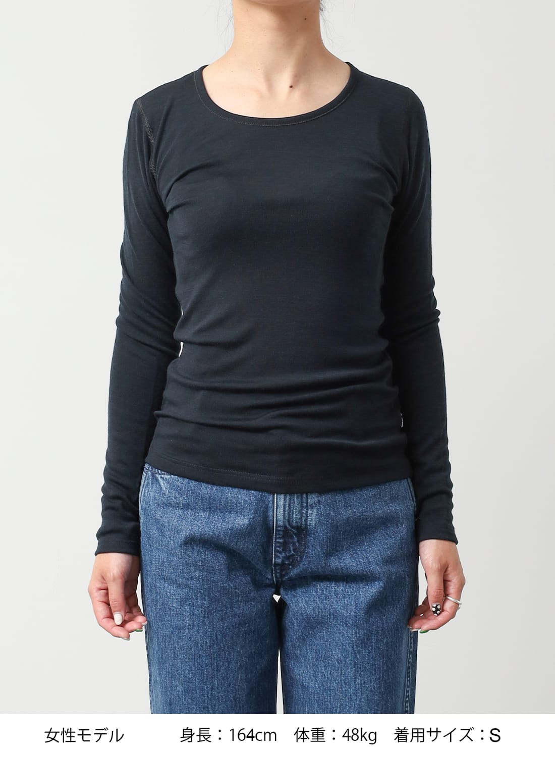 新品 joha メリノウールロングスリーブ セサミ 150size 限定色】メリノウール ロングスリーブ／joha（ヨハ）｜愛着を