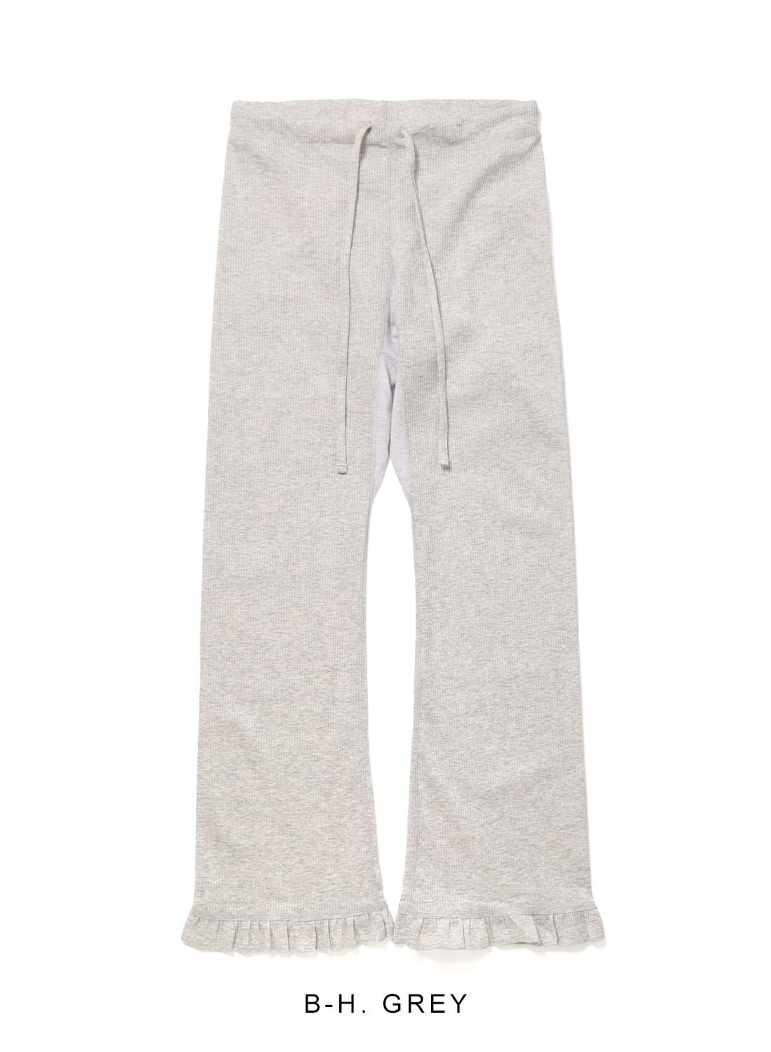 RHODOLIRION RIBBED FRILL PANTS リブパンツ RHODOLIRION(ロドリリオン)/Ribbed Frill Pants(リブド フリル
