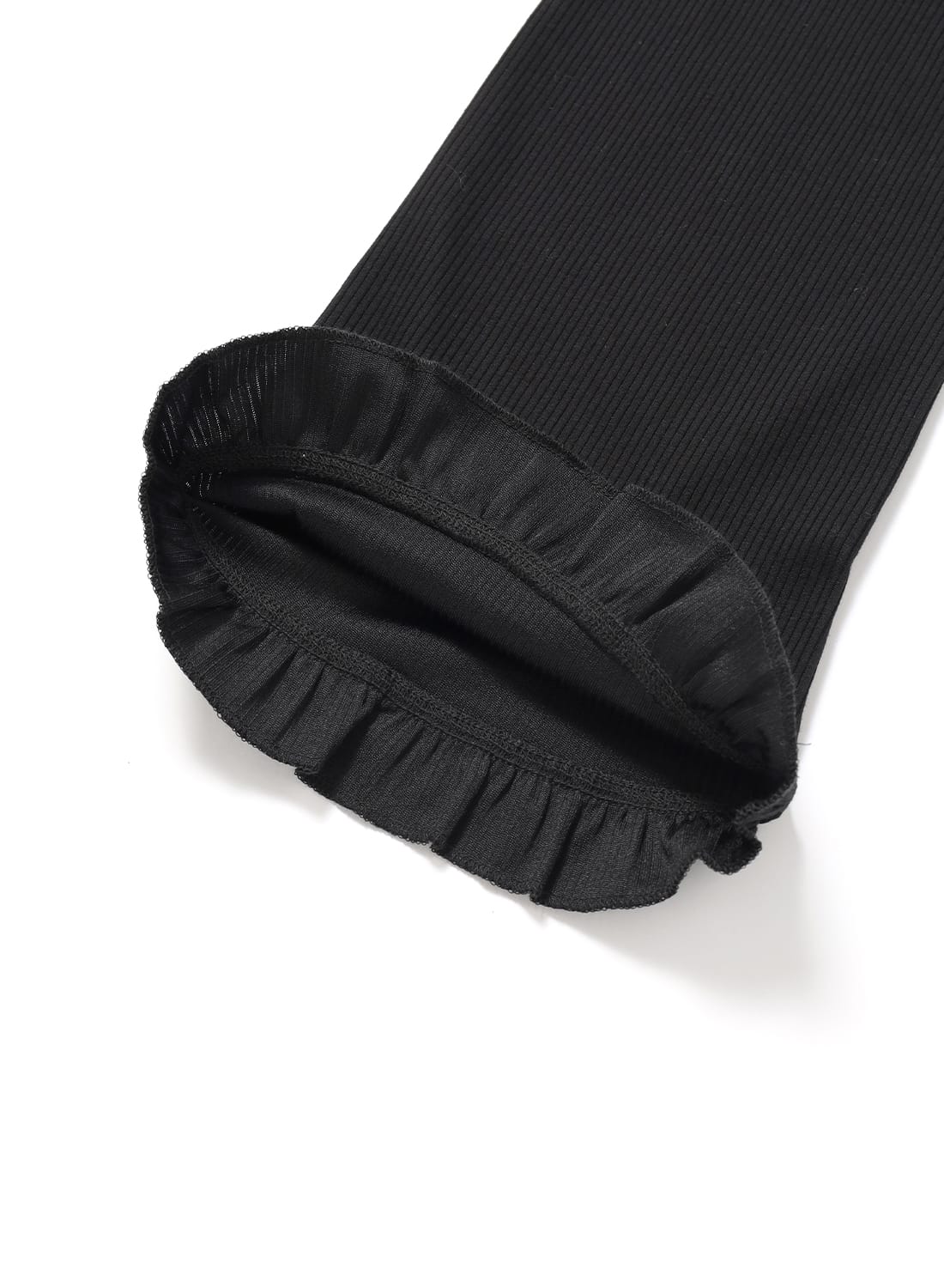 RHODOLIRION(ロドリリオン)/Ribbed Frill Pants(リブド フリル