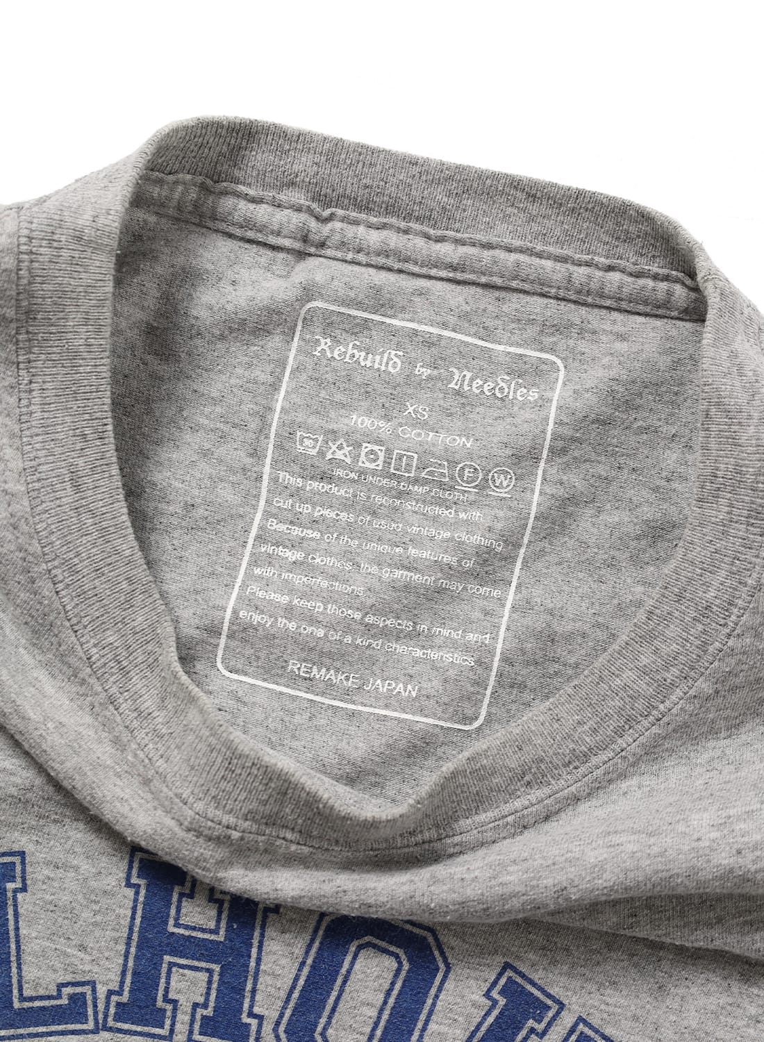 希少 レア 世界に１つ Rebuild by Needles リビルドバイニードルス リーバイス再構築 リメイク デニムパンツ 3D 立体 32 日本製 インディゴ REBUILD by NEEDLES（リビルドバイニードルズ）7 Cut L⁄S Tee