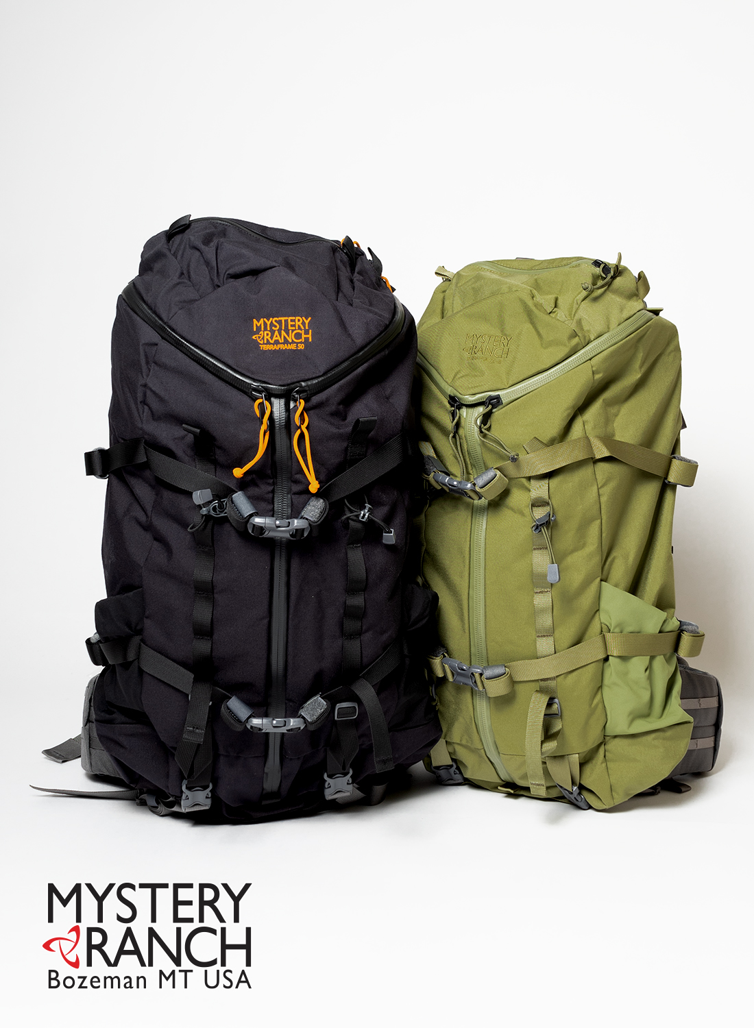 MYSTERY RANCH TERRAFRAME 50 バックパック Mystery Ranch Terraframe 3-Zip 50L Backpack - Als.com