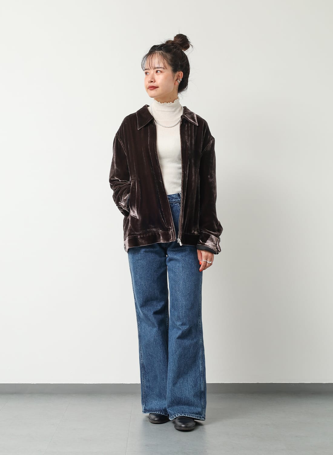 【soerte】ベルベットテーラードジャケット/ベルベットスラックス　セット販売 UNISEX》【LIMITED EDITION】Dress-Over Peaked Lapel Semi