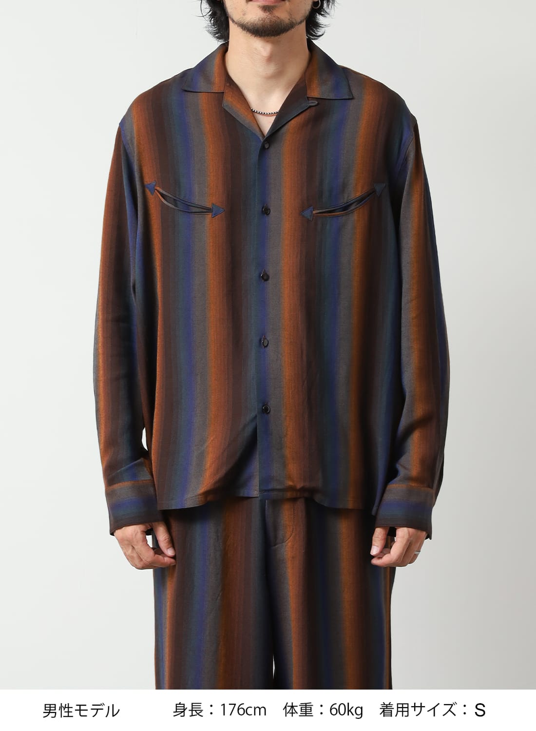 最終お値下げ/美品！HELLOLUPO/pecol shirt / 6-7y SEVEN BY SEVEN（セブンバイセブン）SMILE POCKET OPEN COLLAR