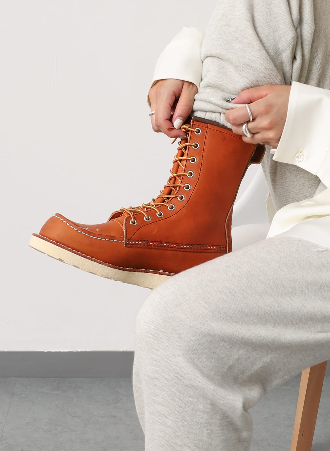 レッドウィング REDWING 8-INCH MOC ブーツ 877 US8 RED WING SHOES REDWING 877 レッドウィング クラシック ワーク