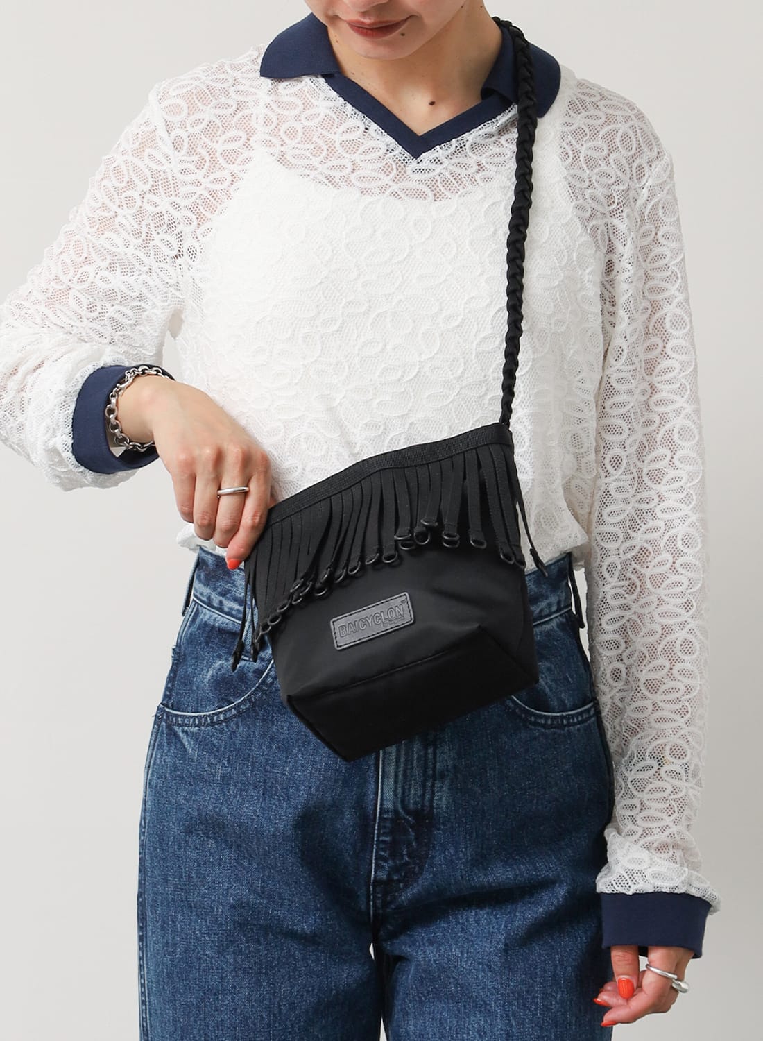 バッグ BAICYCLON by bagjack TAPE FRINGE BAG S bagjack (バッグジャック) TAPE FRINGE ONE SHOUDER BAG SMALL