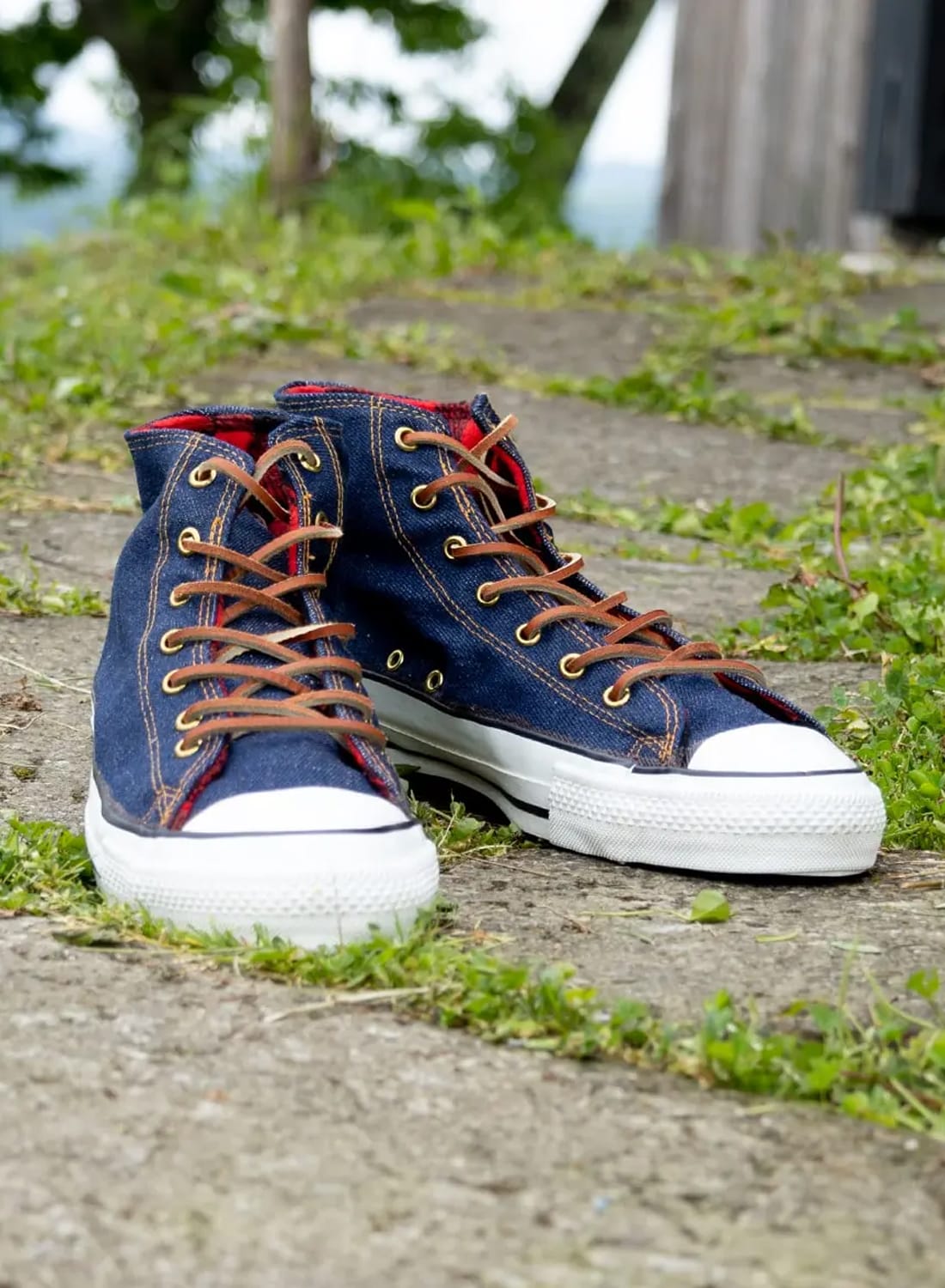 80s　コンバースオールスター　デニム　ハイカット　ニーハイ　ワンスター CONVERSE(コンバース)ニーハイ デニム オールスター ALLSTAR