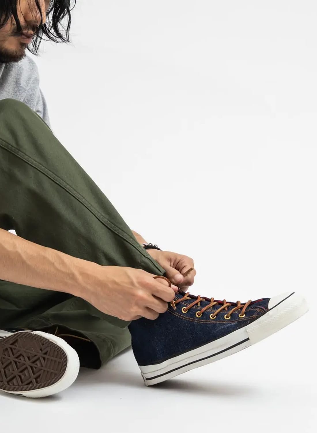 80s　コンバースオールスター　デニム　ハイカット　ニーハイ　ワンスター CONVERSE(コンバース)ニーハイ デニム オールスター ALLSTAR