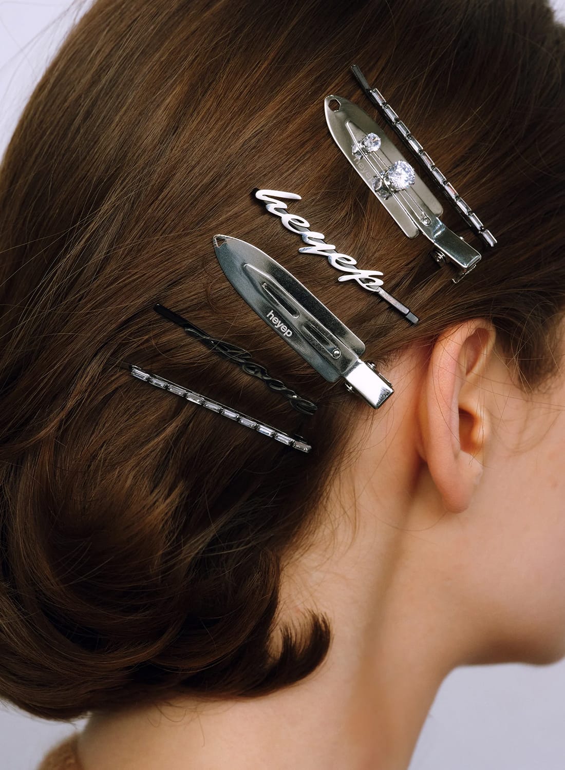 heyep(ヘイップ)Flat Hair Clips-2 Piece Set(フラット ヘア