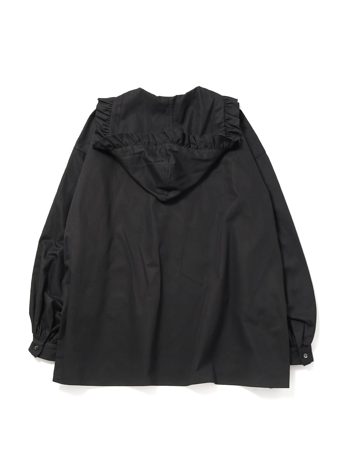 ロドリリオン　フードつきフリルカットソー　ダークグレー RhodolirioN (ロドリリオン) Frill Side Pants - Chambray