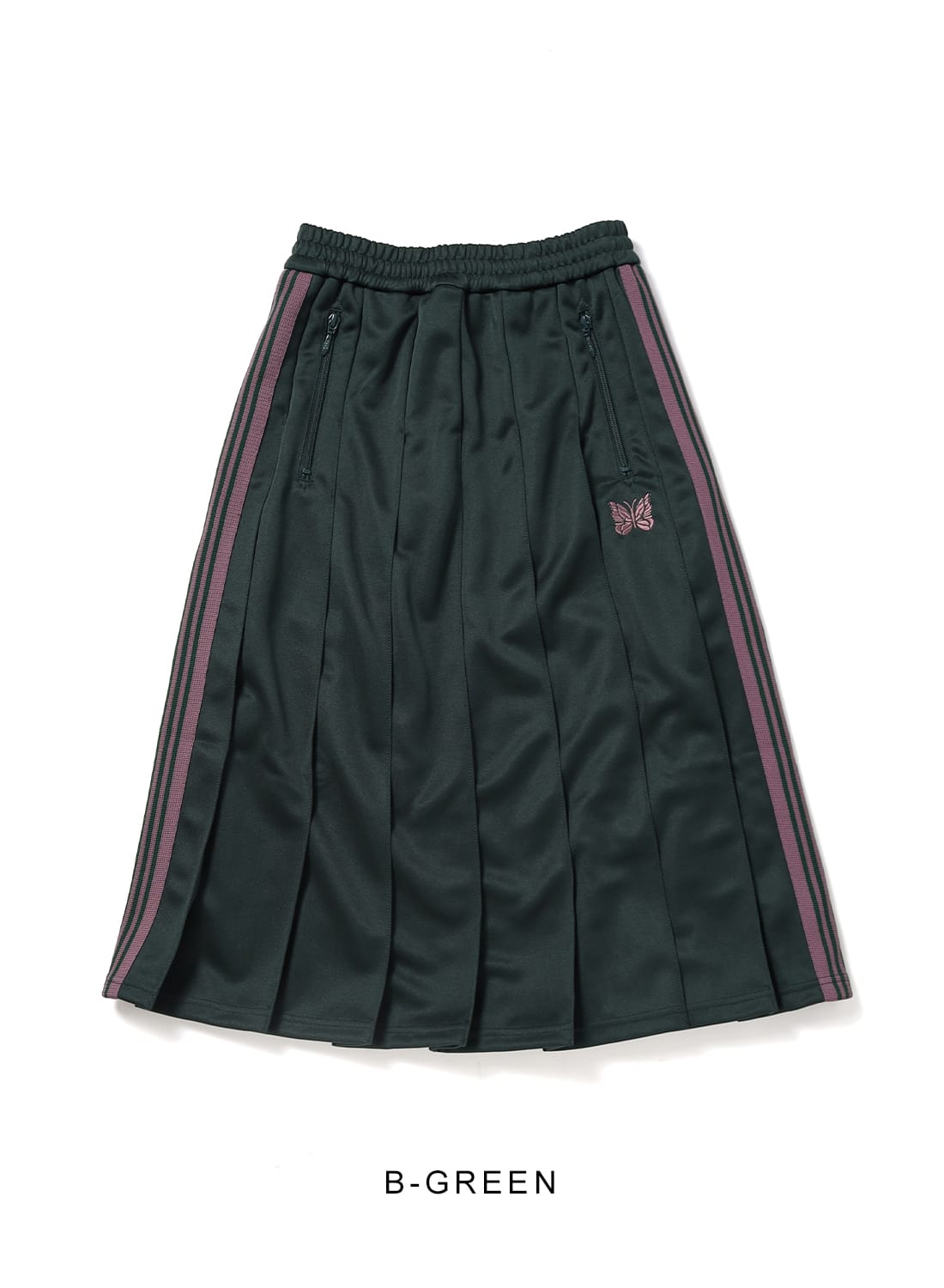 NEEDLES プリーツスカート2025ss サイズ2 Needles / Pleated Track Skirt - Poly Smooth (Purple)