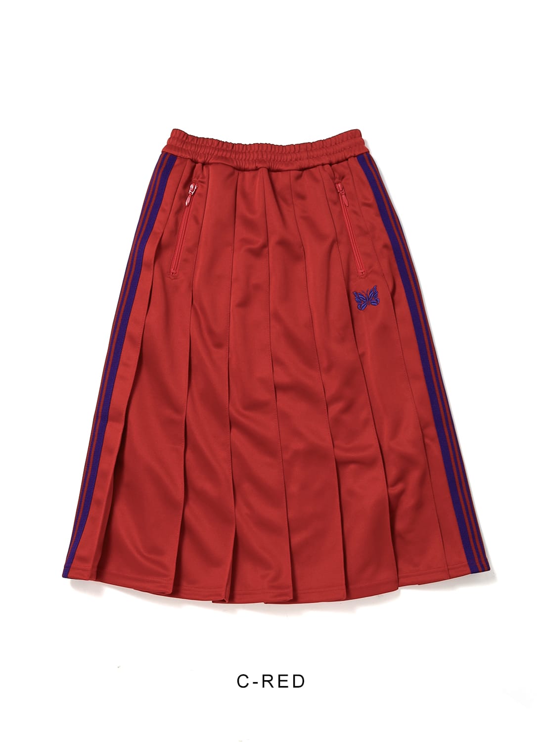 NEEDLES プリーズスカート Needles（ニードルズ）Pleated Track SK P/Smooth - Charcoal