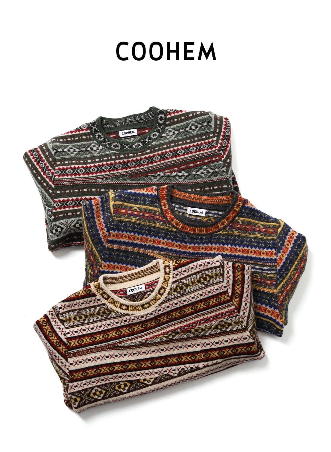 CRAZY FAIR ISLE KNIT P/O|クレイジー フェアアイル ニット プル