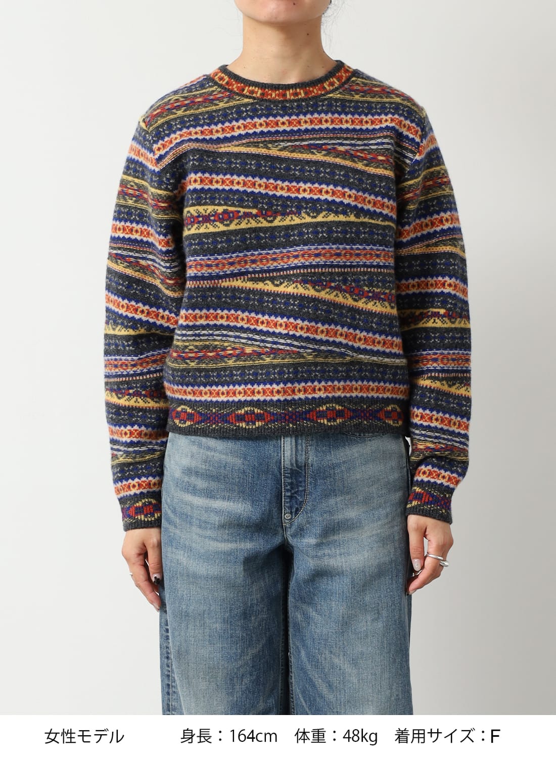 CRAZY FAIR ISLE KNIT P/O|クレイジー フェアアイル ニット プル