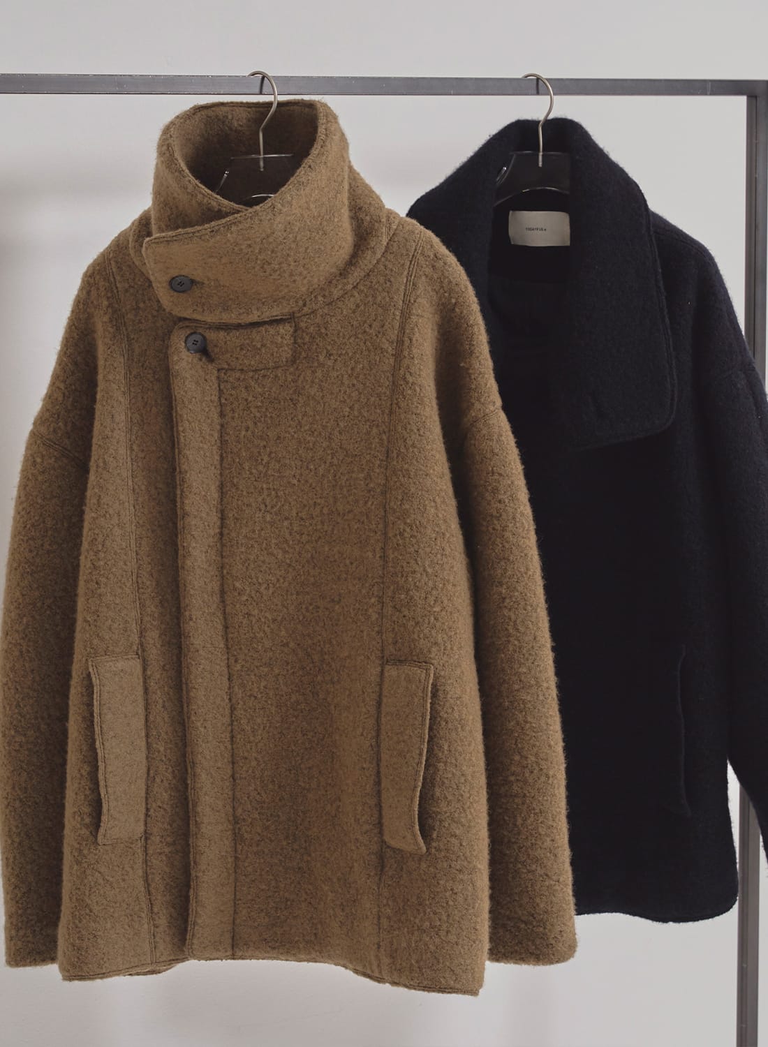 ジャケット・アウター Standcollar Boucle Jacket STANDCOLLAR BOUCLE JACKET|スタンドカラー ブークレ ジャケット