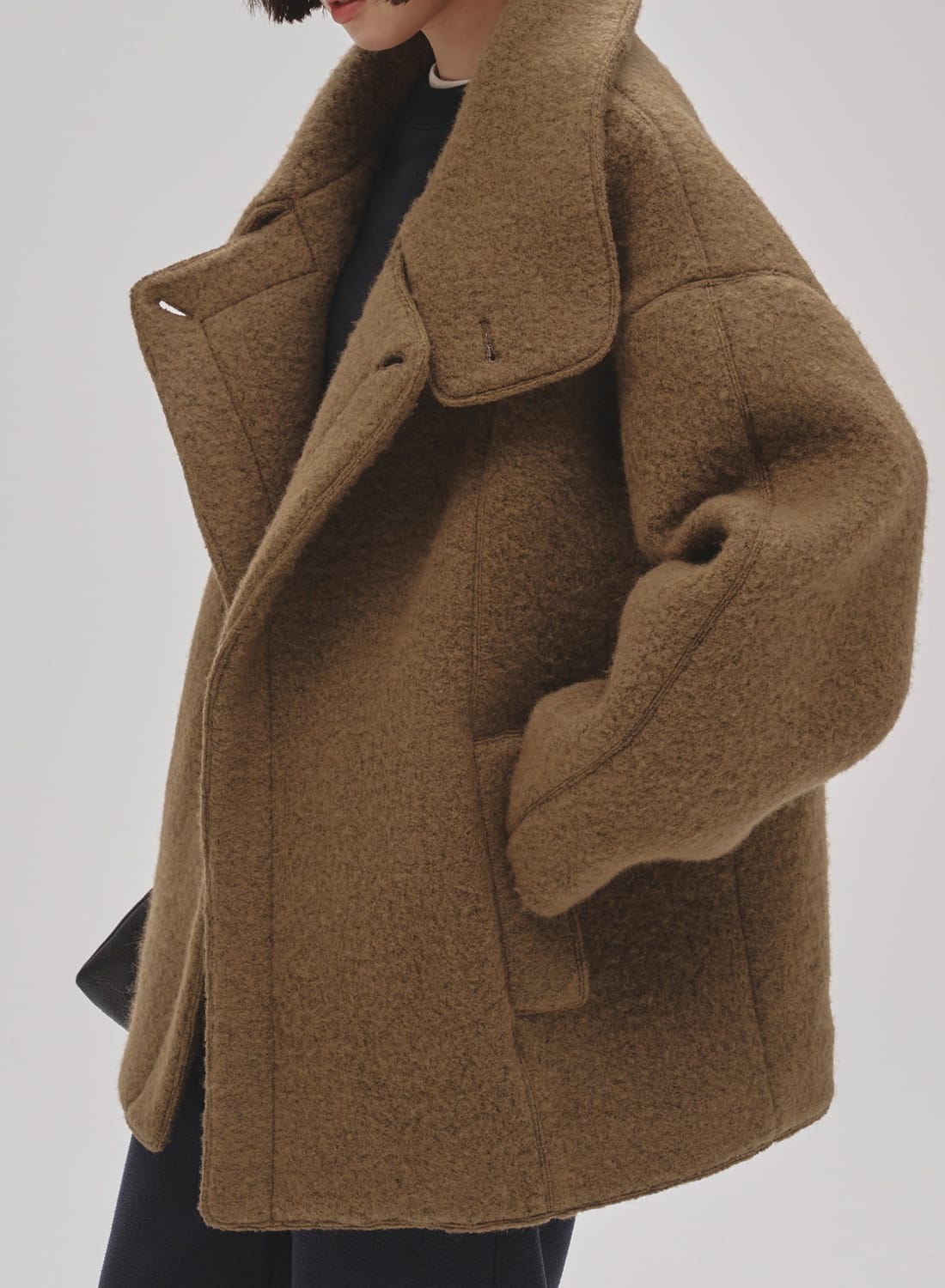 STANDCOLLAR BOUCLE JACKET|スタンドカラー ブークレ ジャケット