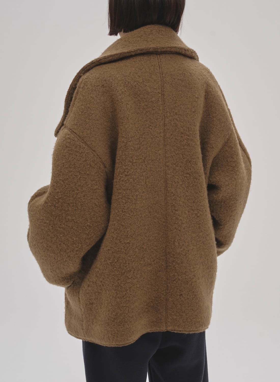 STANDCOLLAR BOUCLE JACKET|スタンドカラー ブークレ ジャケット