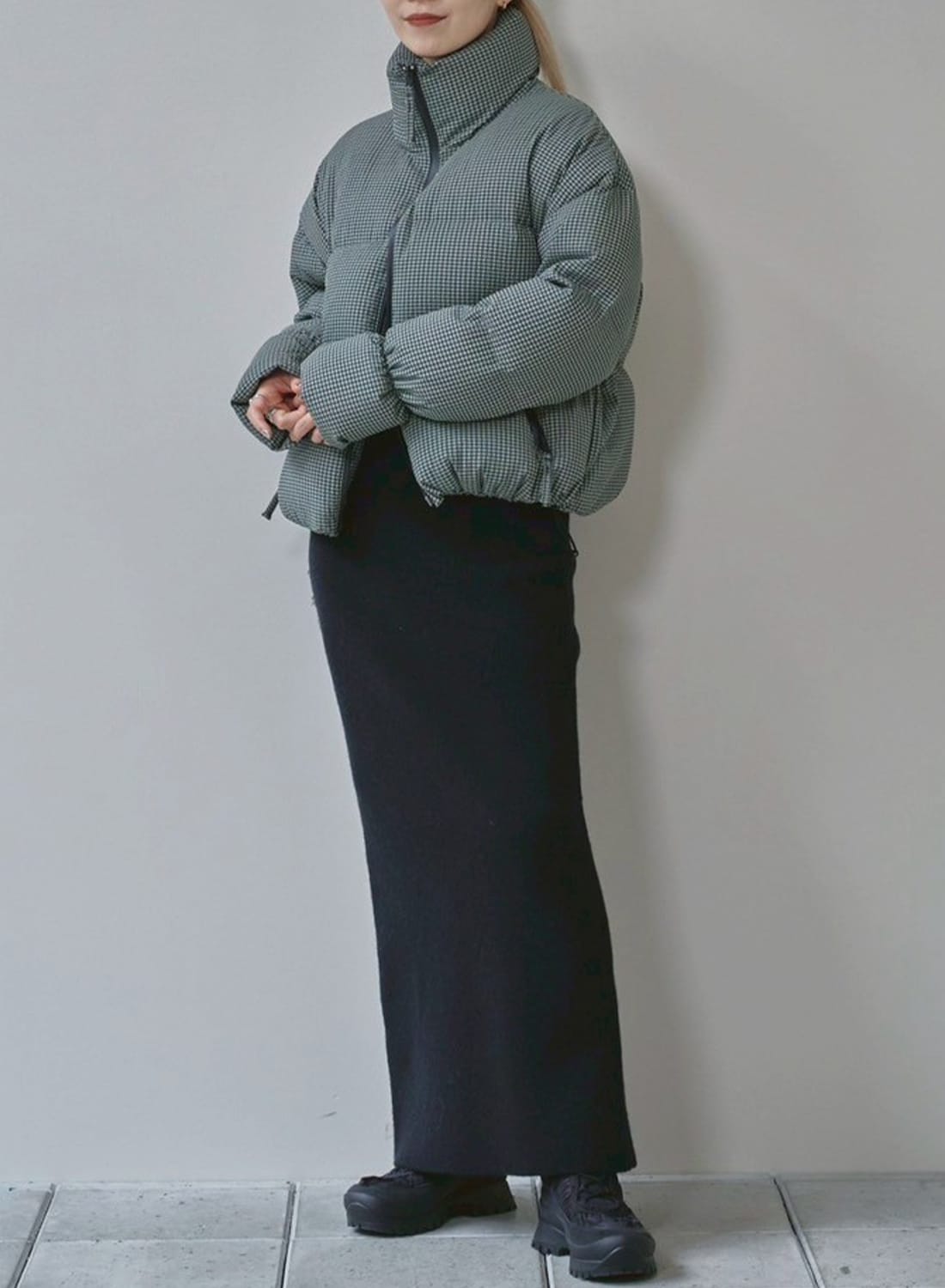 TODAYFUL(トゥデイフル)/Check Dawn Jacket(チェック ダウン