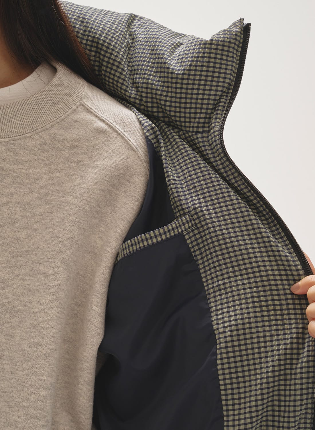 〈TODAYFUL〉Check Dawn Jacket todayful Check Dawn Jacket チェックダウンジャケット