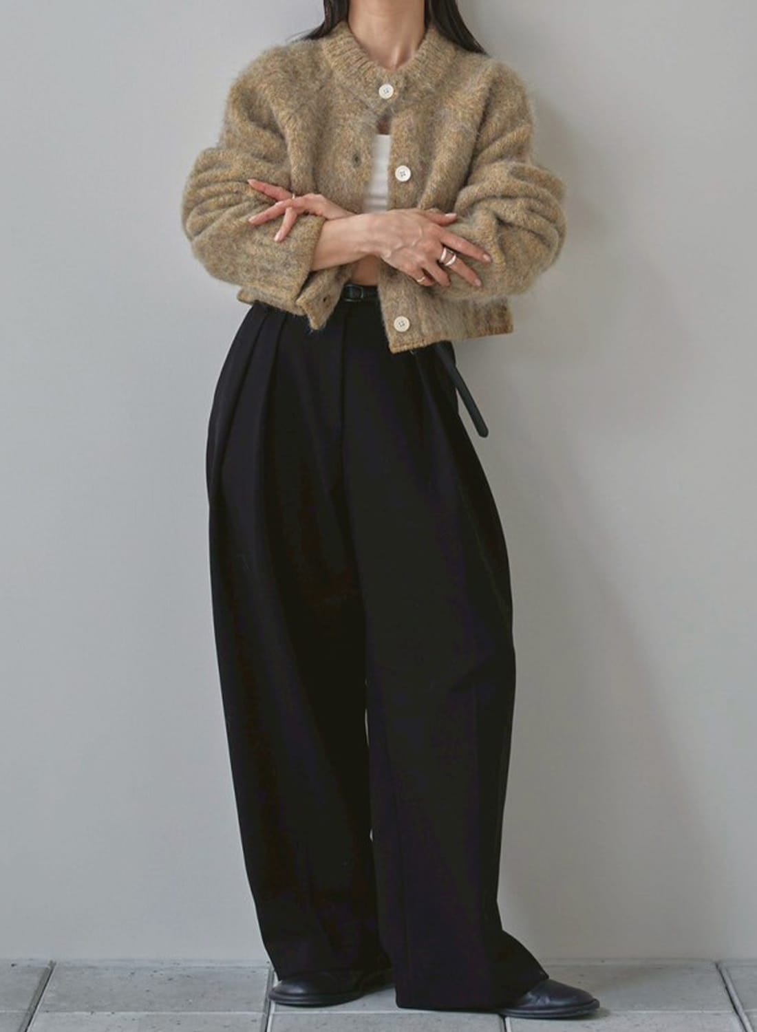 BRASHED KNIT CARDIGAN|ブラッシュド ニット カーディガンブラッシュド