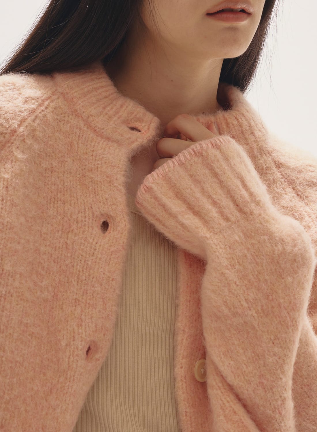 TODAYFUL Brushed Knit Cardigan ピンクベージュ TODAYFUL(トゥデイフル) / Life's online store（ライフズ） / Brushed