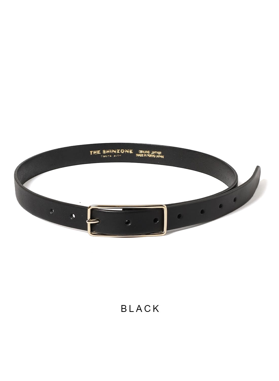 専用★THE SHINZONE ザシンゾーン 本革 黒ベルト★B57 Shinzone（シンゾーン）】SLENDER LEATHER BELT ベルト