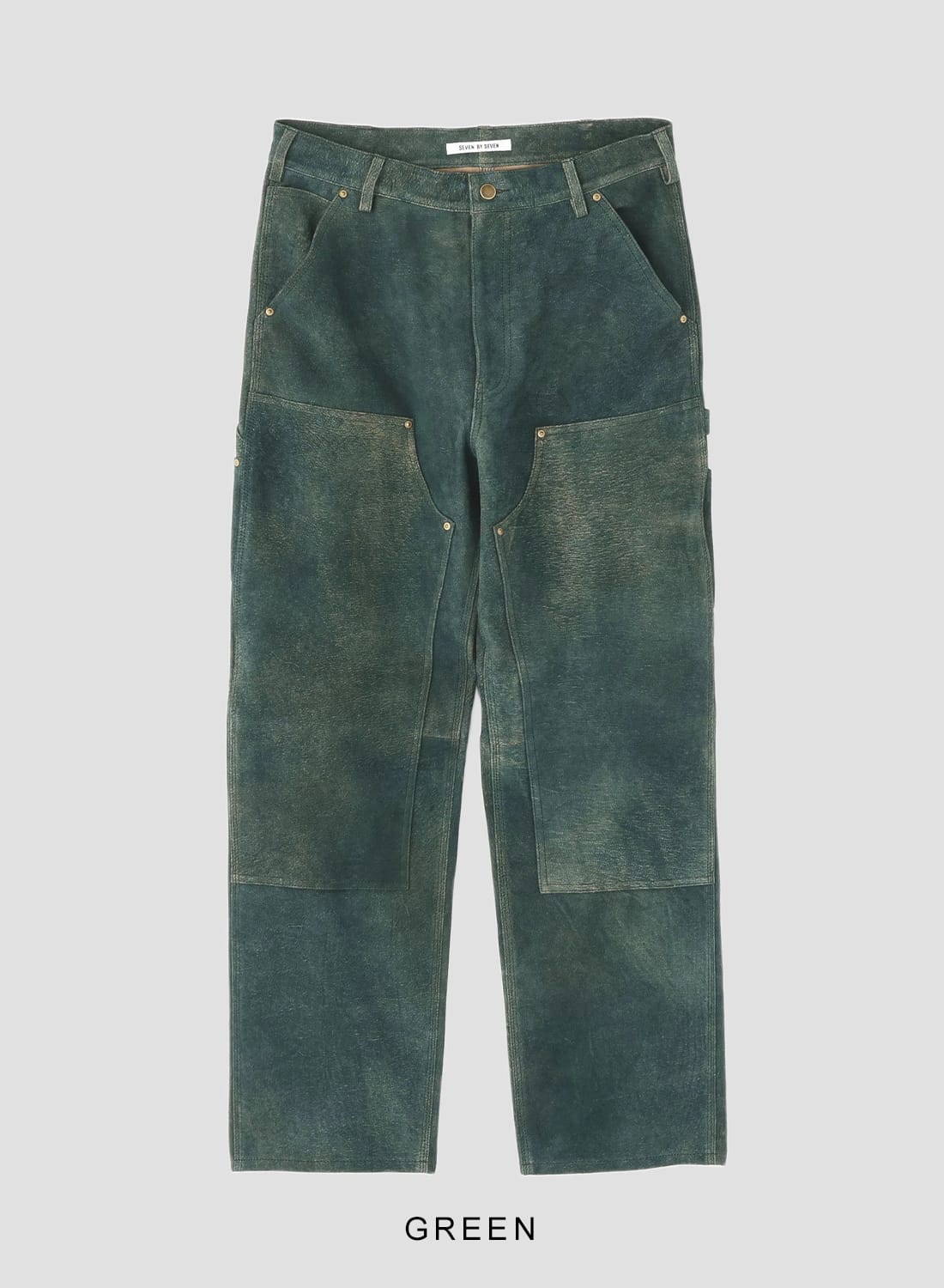 SEVEN BY SEVEN（セブンバイセブン）LEATHER DOUBLE KNEE PANTS