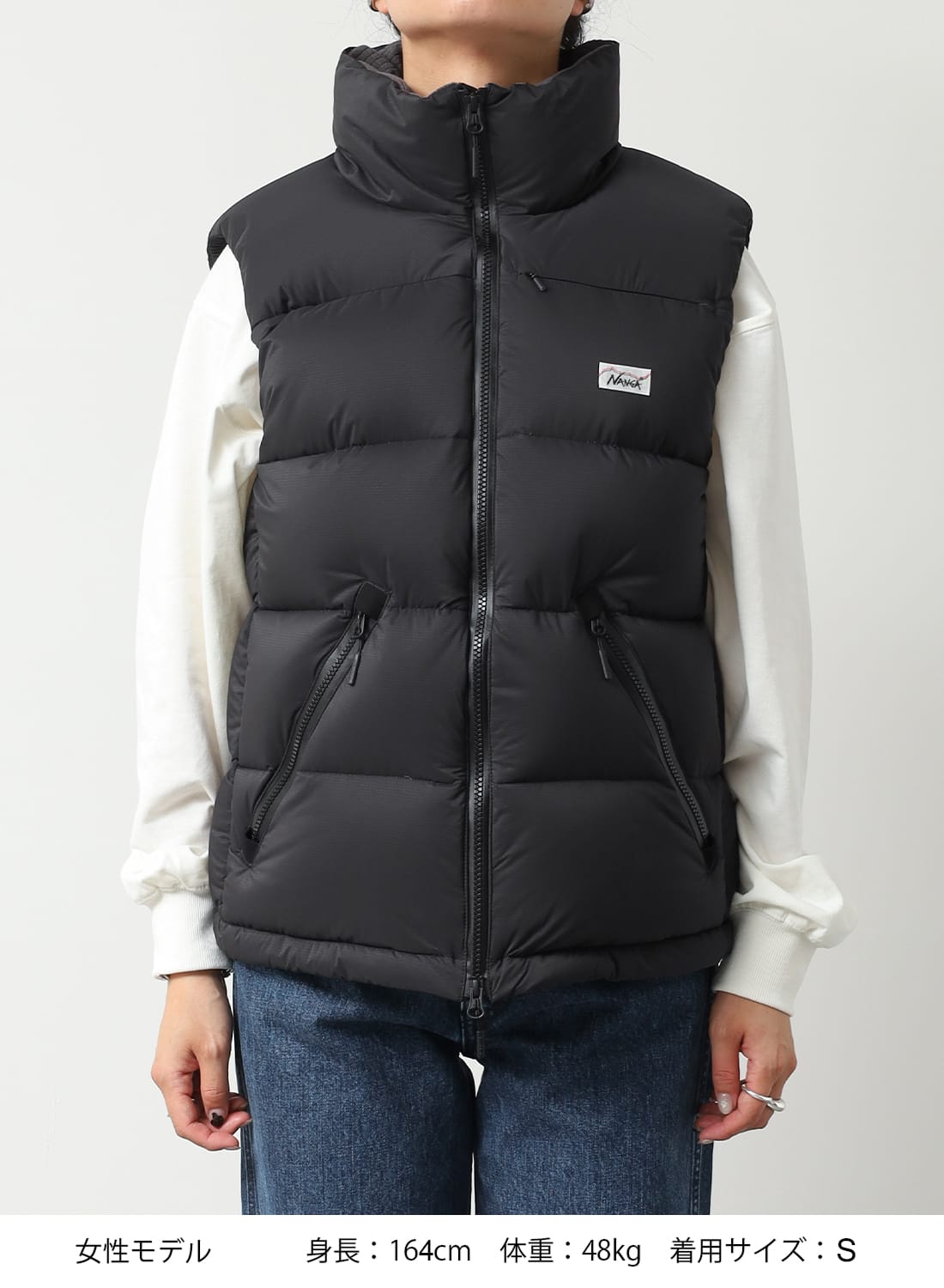 (新品未使用)ダウンベスト39600円 XU ダウンベスト ベスト 「Never mind the XU」short padding