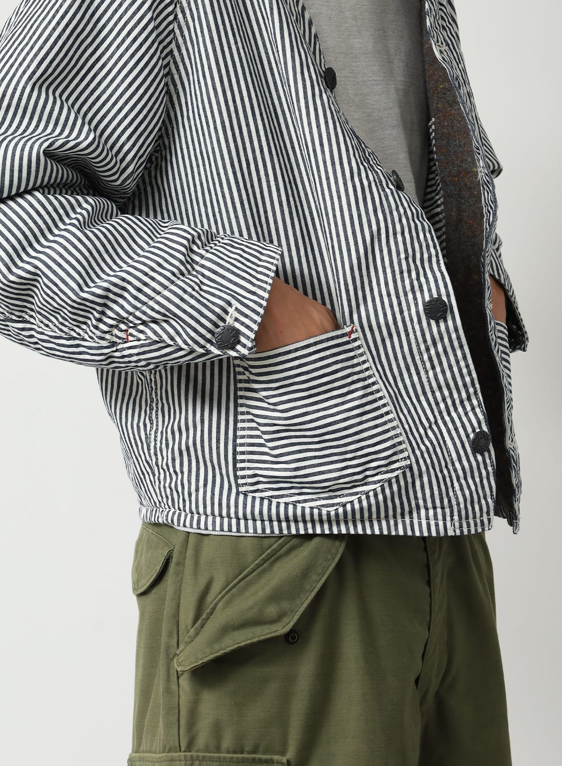 MOONLOID EXCLUSIVE 40S WWII BLANKET LINED ENGINEER JACKET