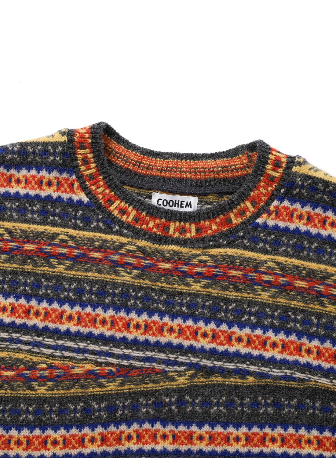 COOHEM（コーヘン）CRAZY FAIR ISLE KNIT P/O（クレイジー