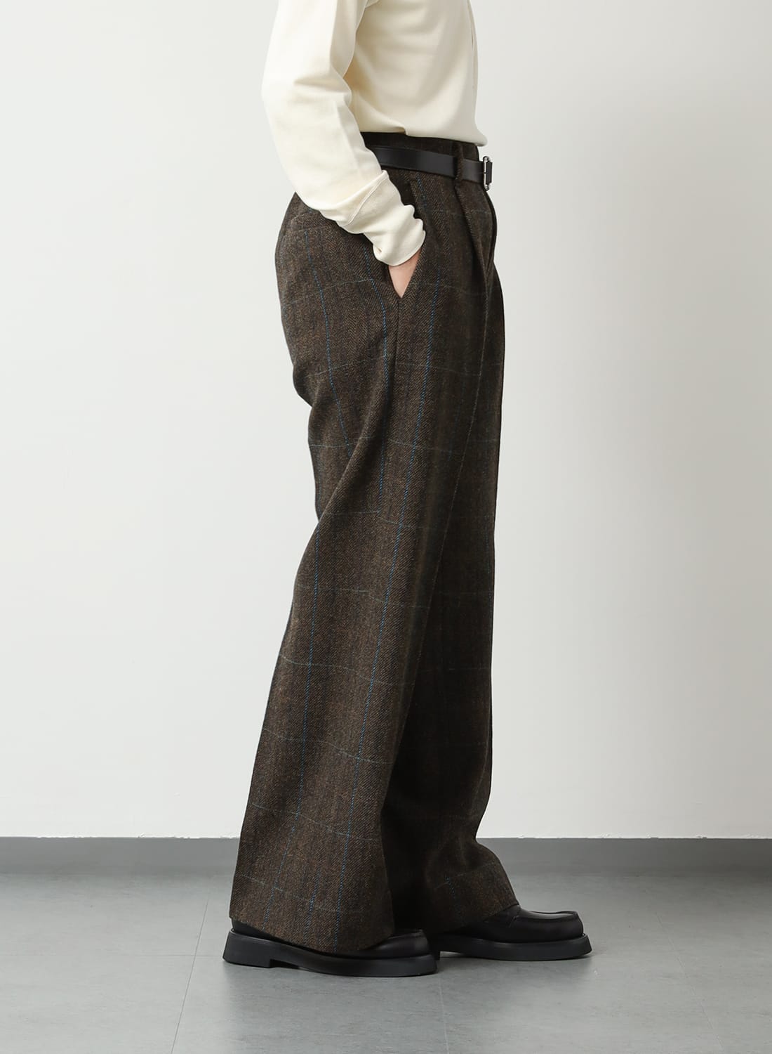 WOOL SEMI FLARE PANTS|ウール セミ フレア パンツウール セミ