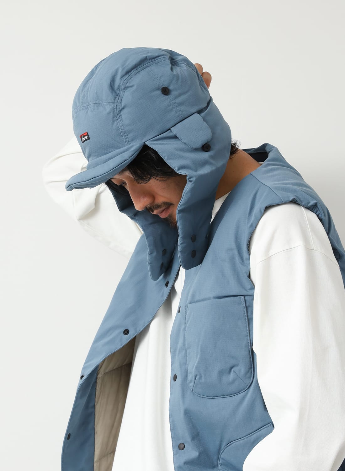 HINOC RIPSTOP DOWN EAR FLAP CAP|ヒノック リップストップ