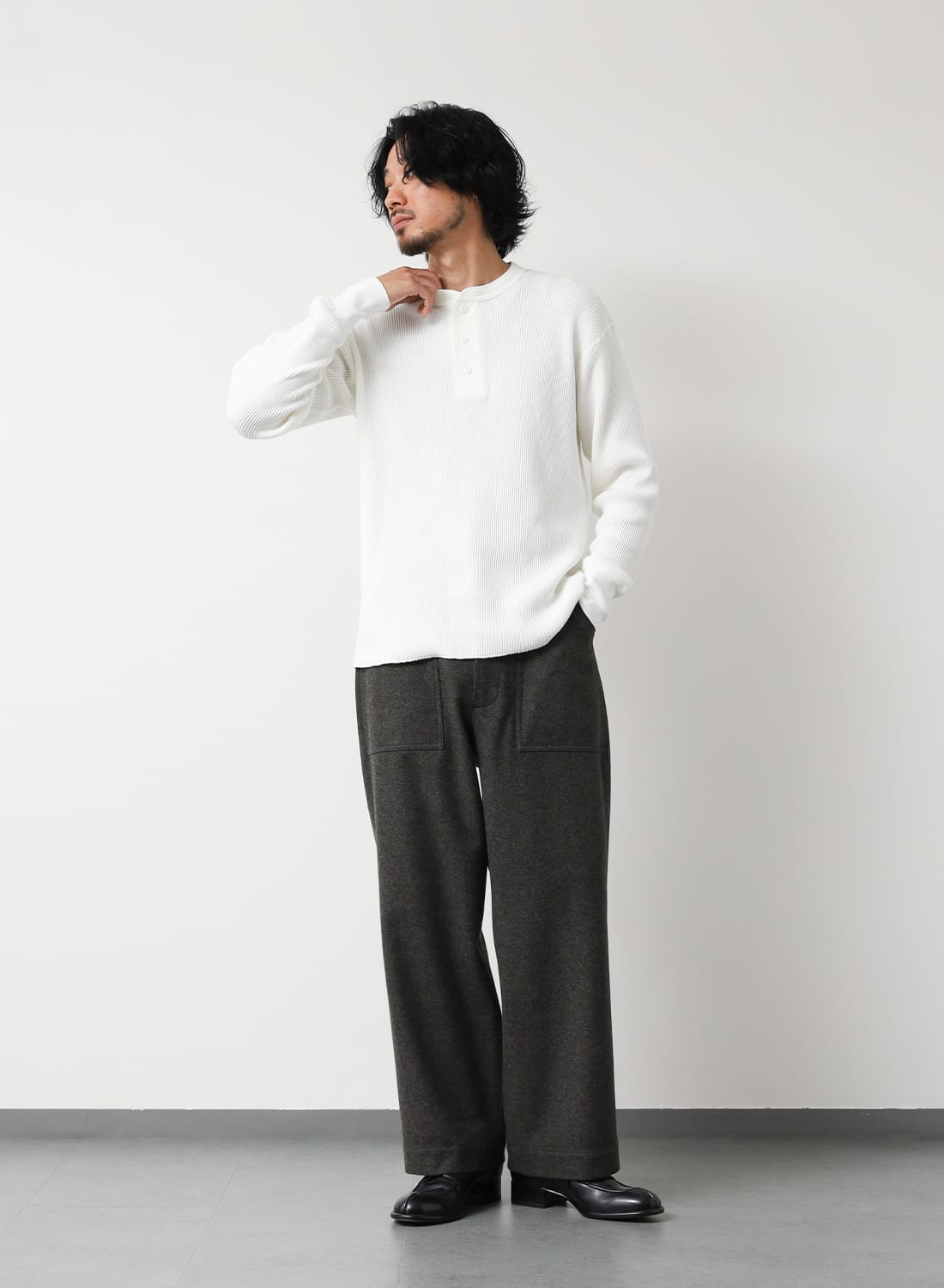 THERMAL KING WAFFLE HENLEYNECK L/S|サーマルキング ワッフル