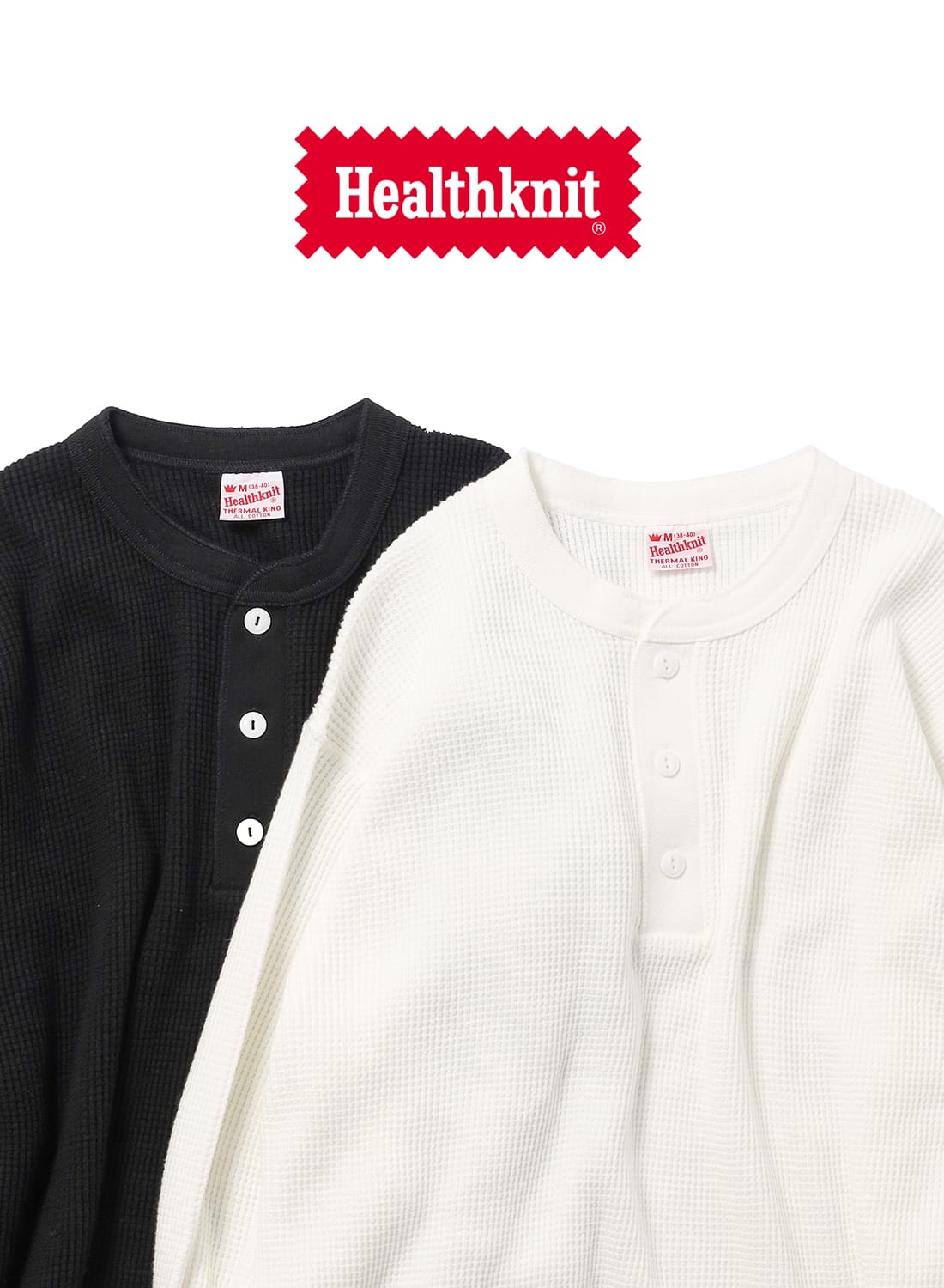 10%OFFクーポン対象】THERMAL KING WAFFLE HENLEYNECK L/S|サーマル