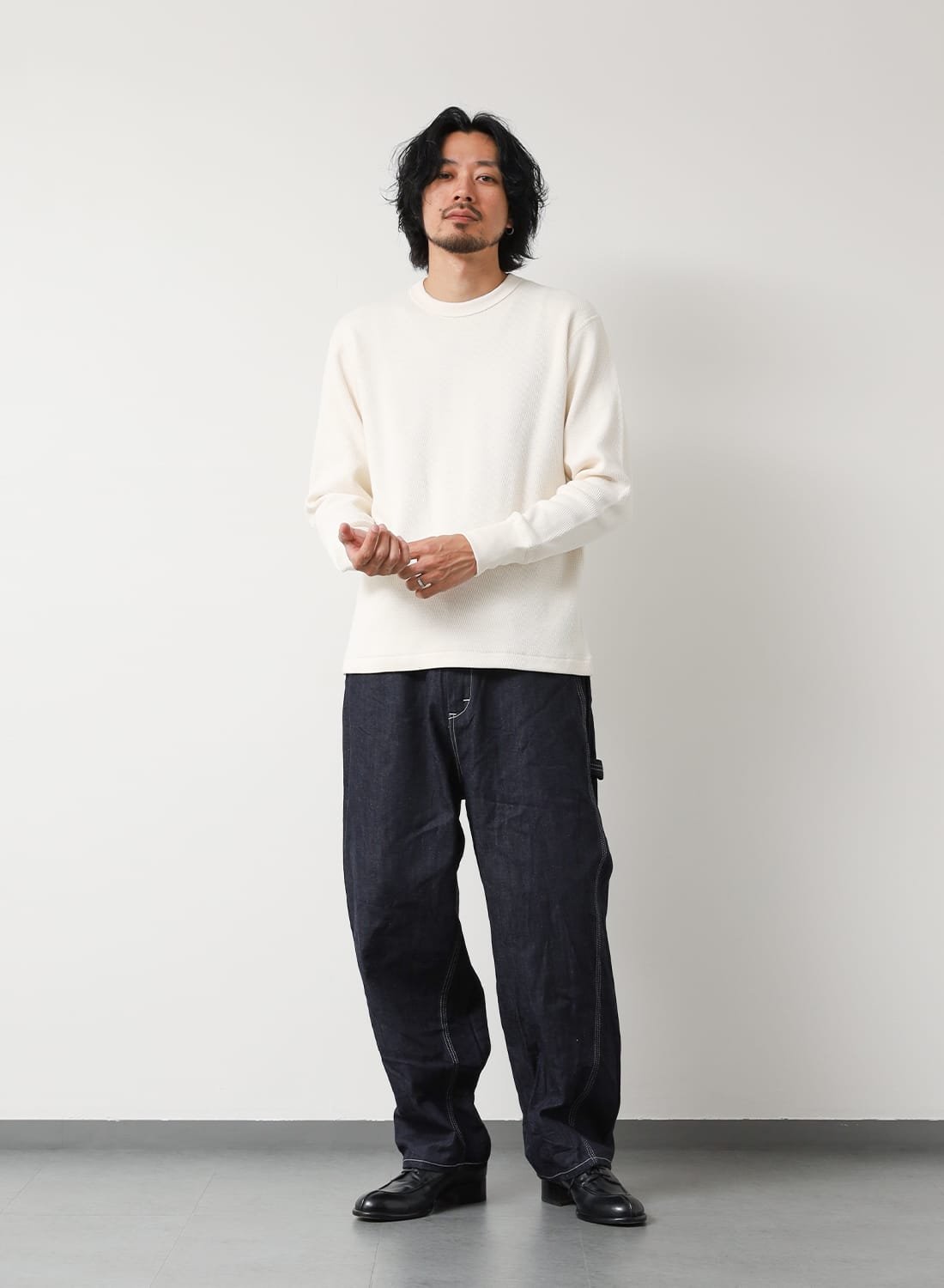 THERMAL KING RASCHEL HONEYCOMB CREWNECK L/S|サーマルキング