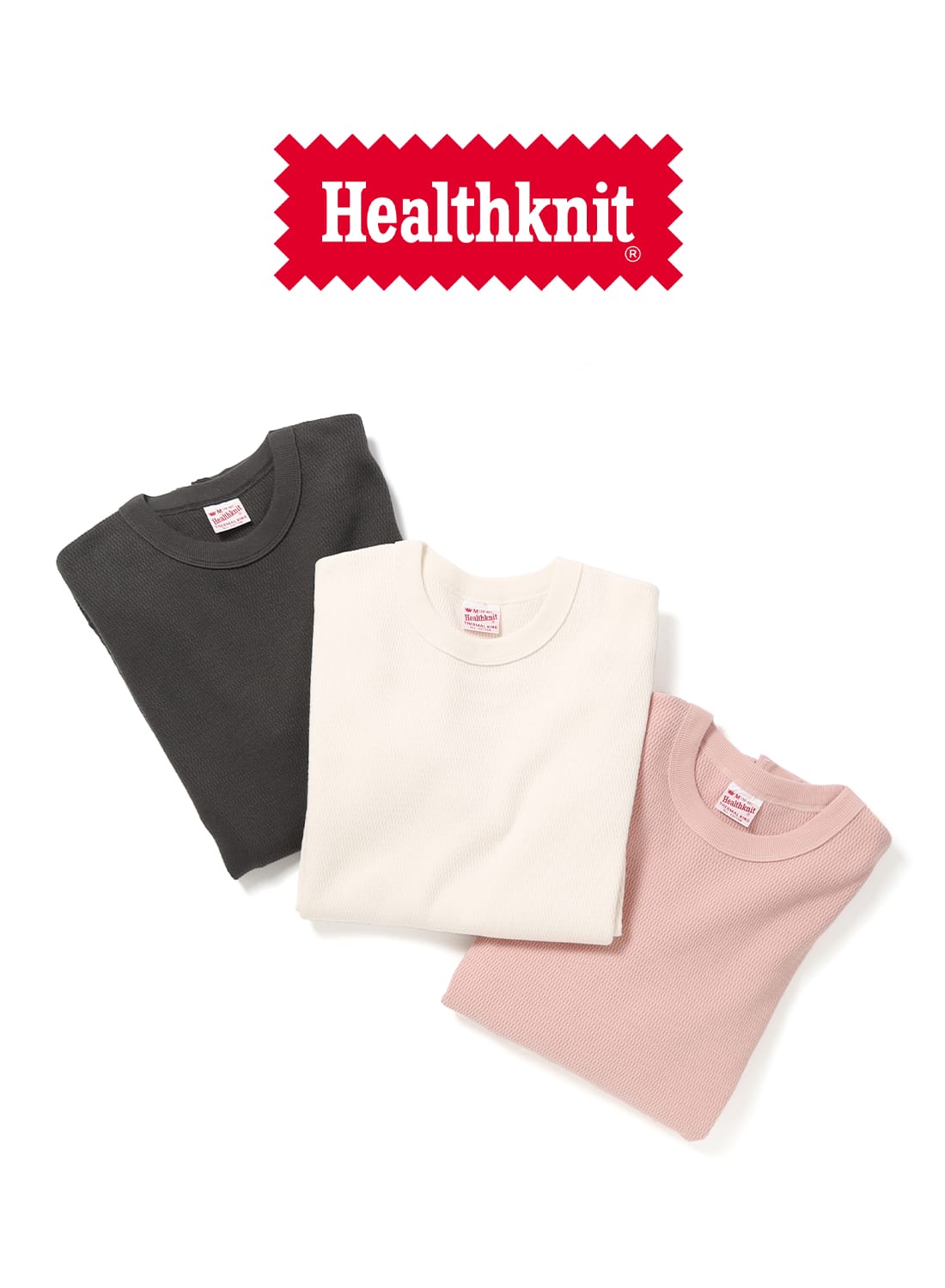 THERMAL KING RASCHEL HONEYCOMB CREWNECK L/S|サーマルキング