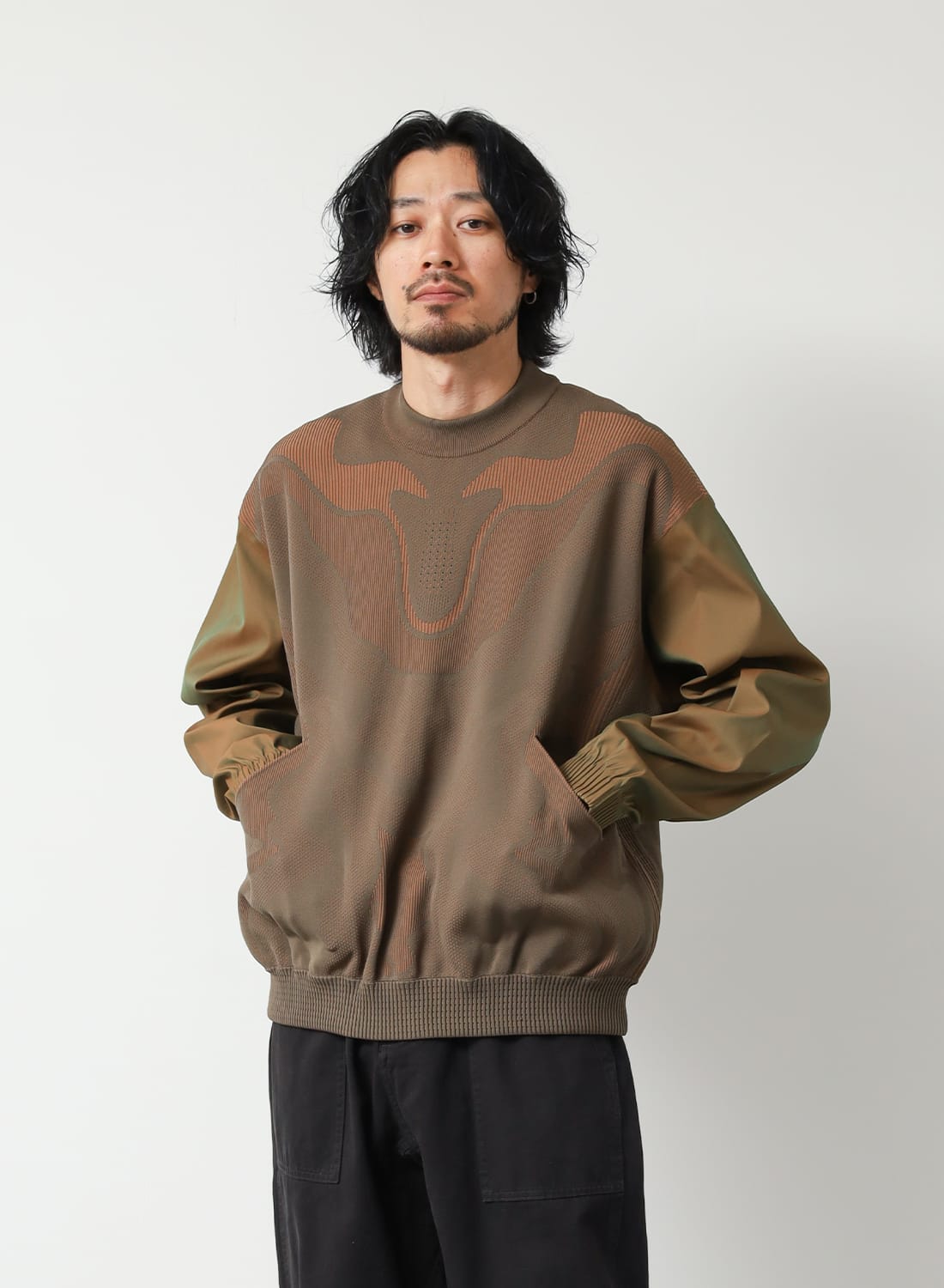 ポイントアップ】FUSIONKNIT HYBRID CREWNECK|フュージョンニット