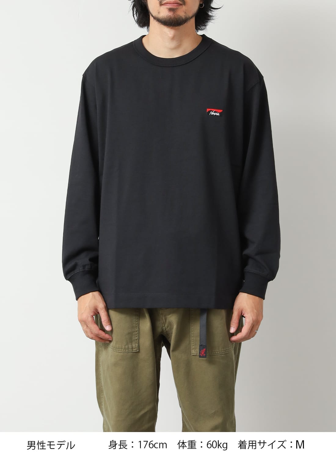 ECO HYBRID BOX LOGO EMBROIDERY L/S TEE|エコハイブリッド ボックス